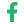 Facebook logo icon in green color.