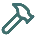 Hammer-Symbol für Modernisierung und Instandhaltung
