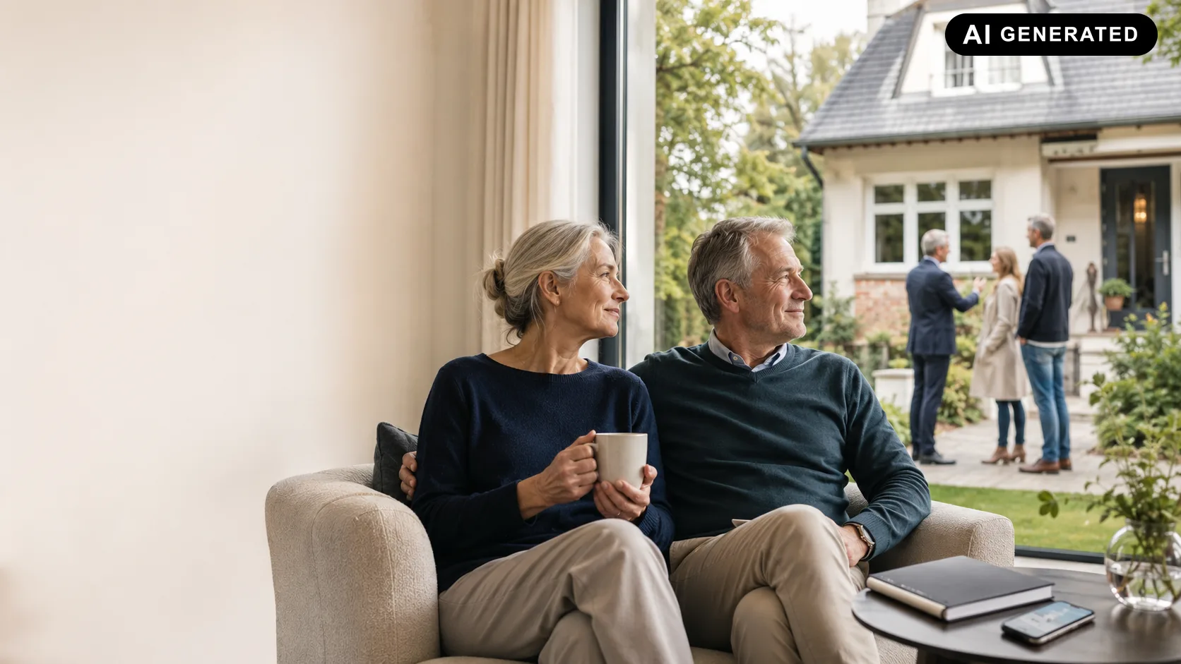 Einfamilienhaus, das statt eines Verkaufs vermietet werden soll