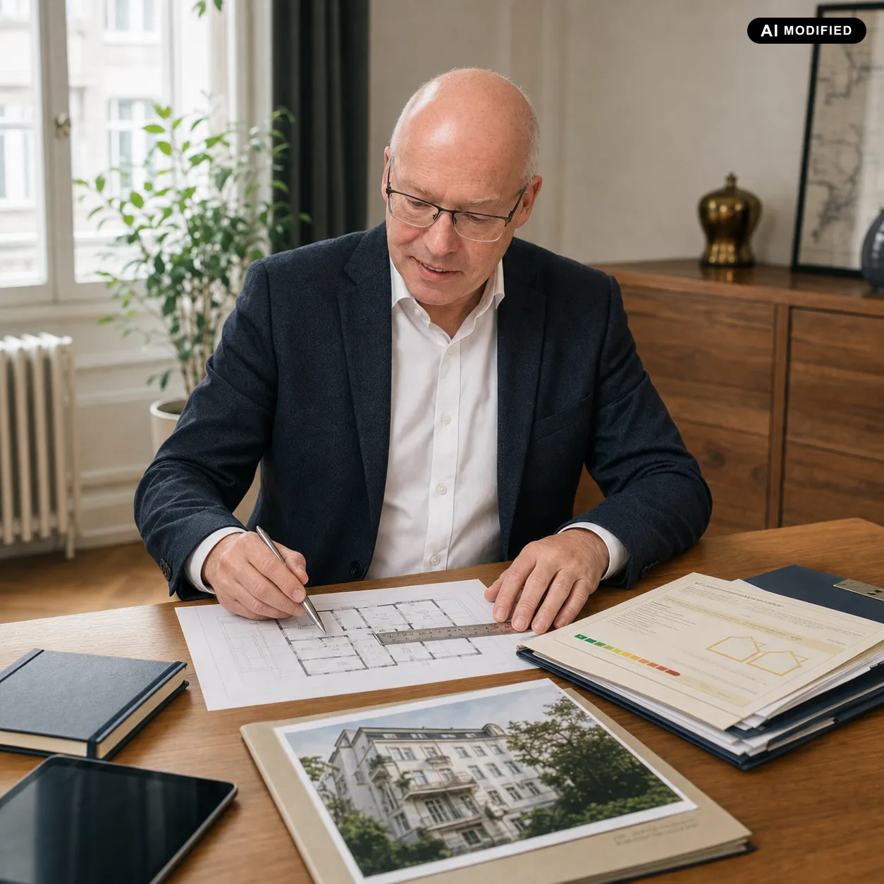 Immobilienbewertung mit Gutachtenunterlagen, Grundriss und Objektfotos