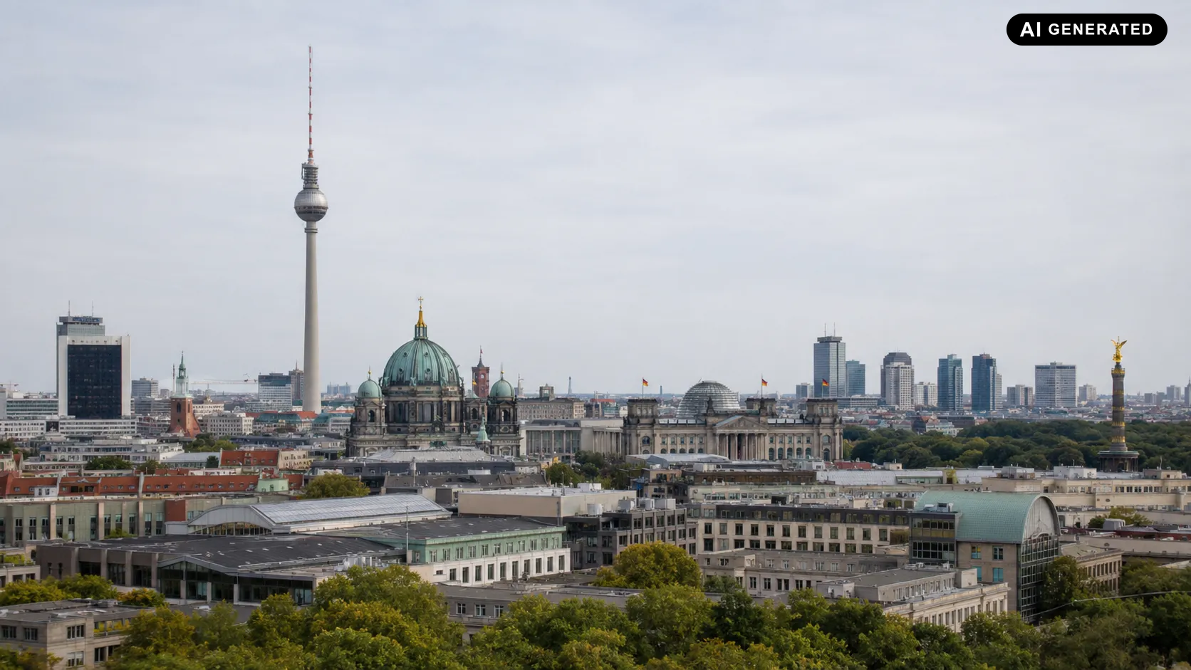 Berliner Stadtpanorama als Kulisse für die Entwicklung der Immobilienpreise