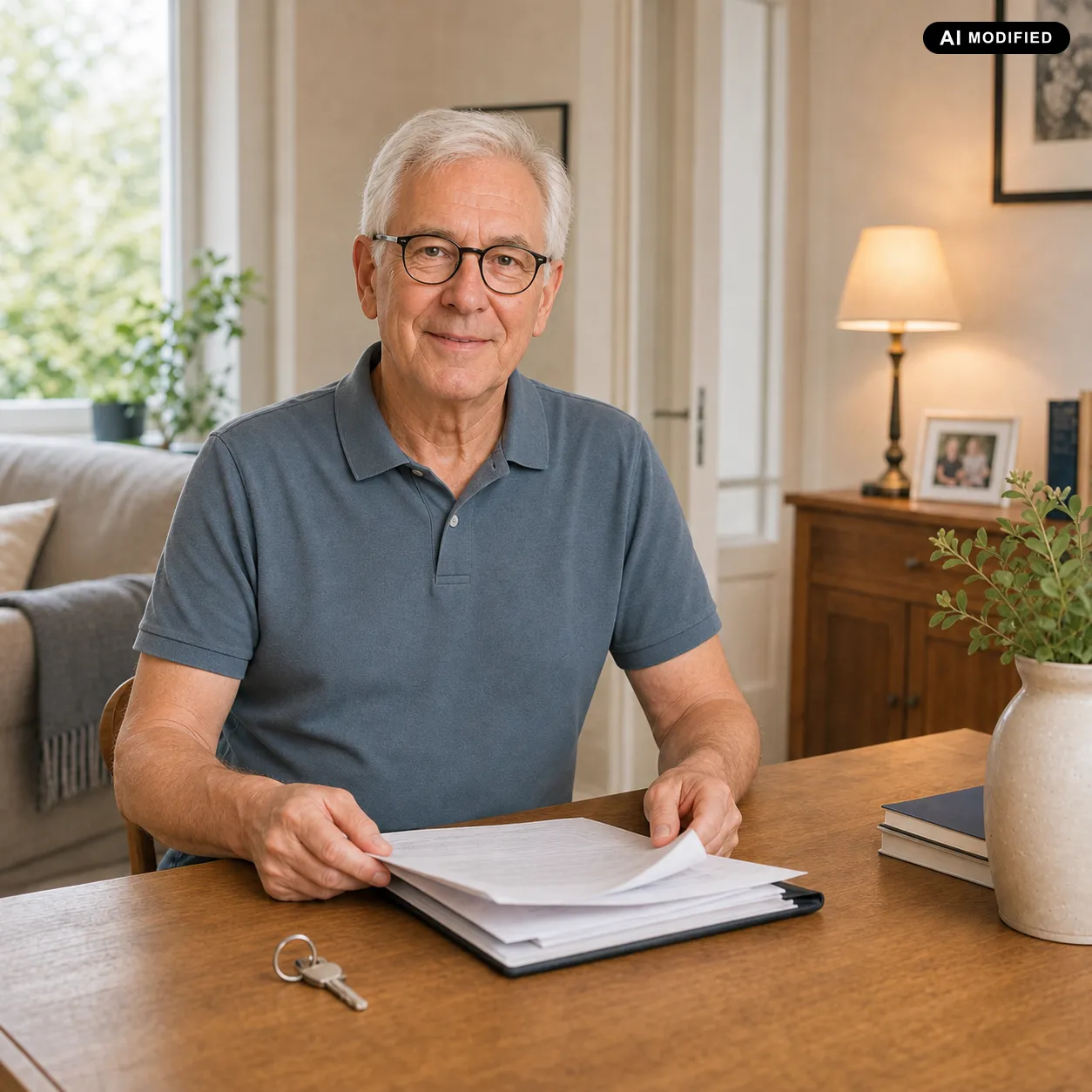 Heinz Jasken bei der Erstellung eines Nießbrauchgutachtens