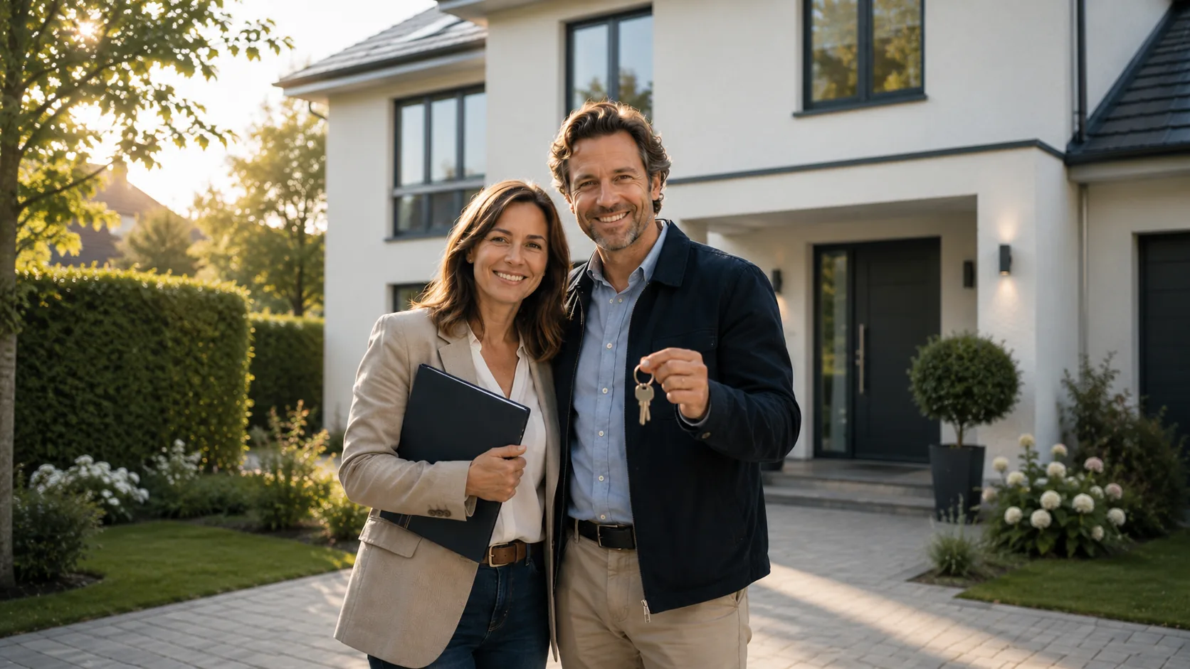 Kaufinteressenten lassen sich zum Berliner Immobilienmarkt beraten