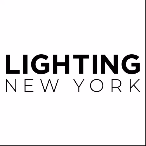 Text logo reading 'LIGHTING NEW YORK' with 'LIGHTING' in bold uppercase and 'NEW YORK' in lighter uppercase letters below.