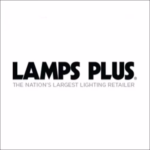 Lamps Plus logo with the tagline 'The Nation's Largest Lighting Retailer'.