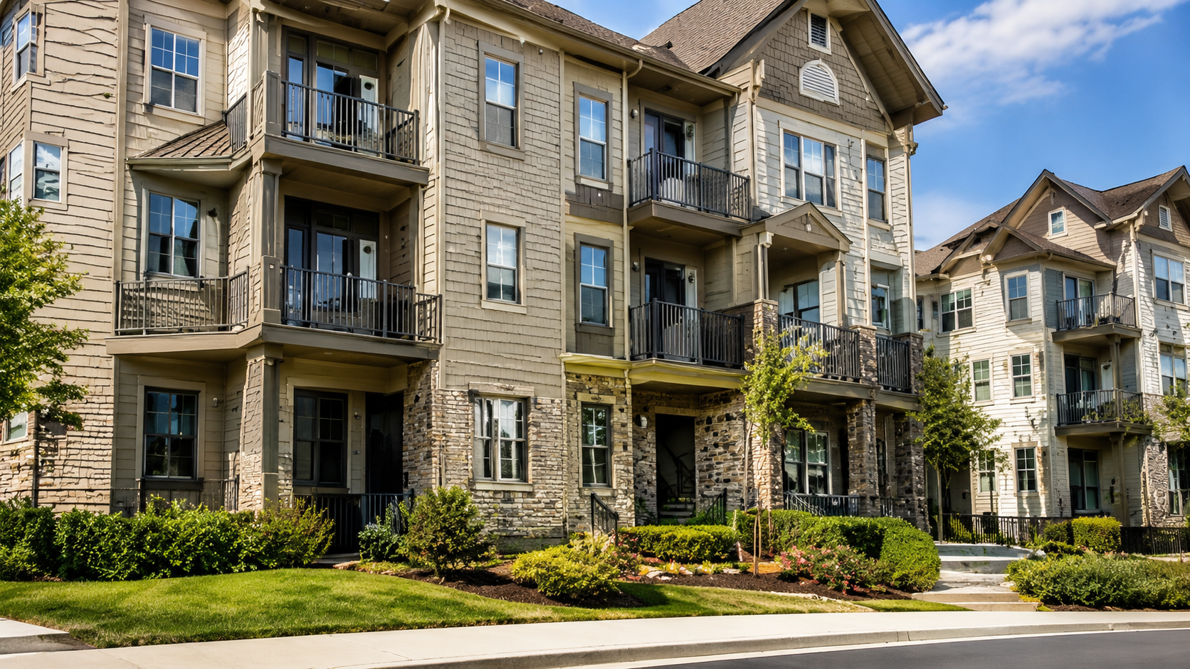 Condominium community managed by a homeowners association