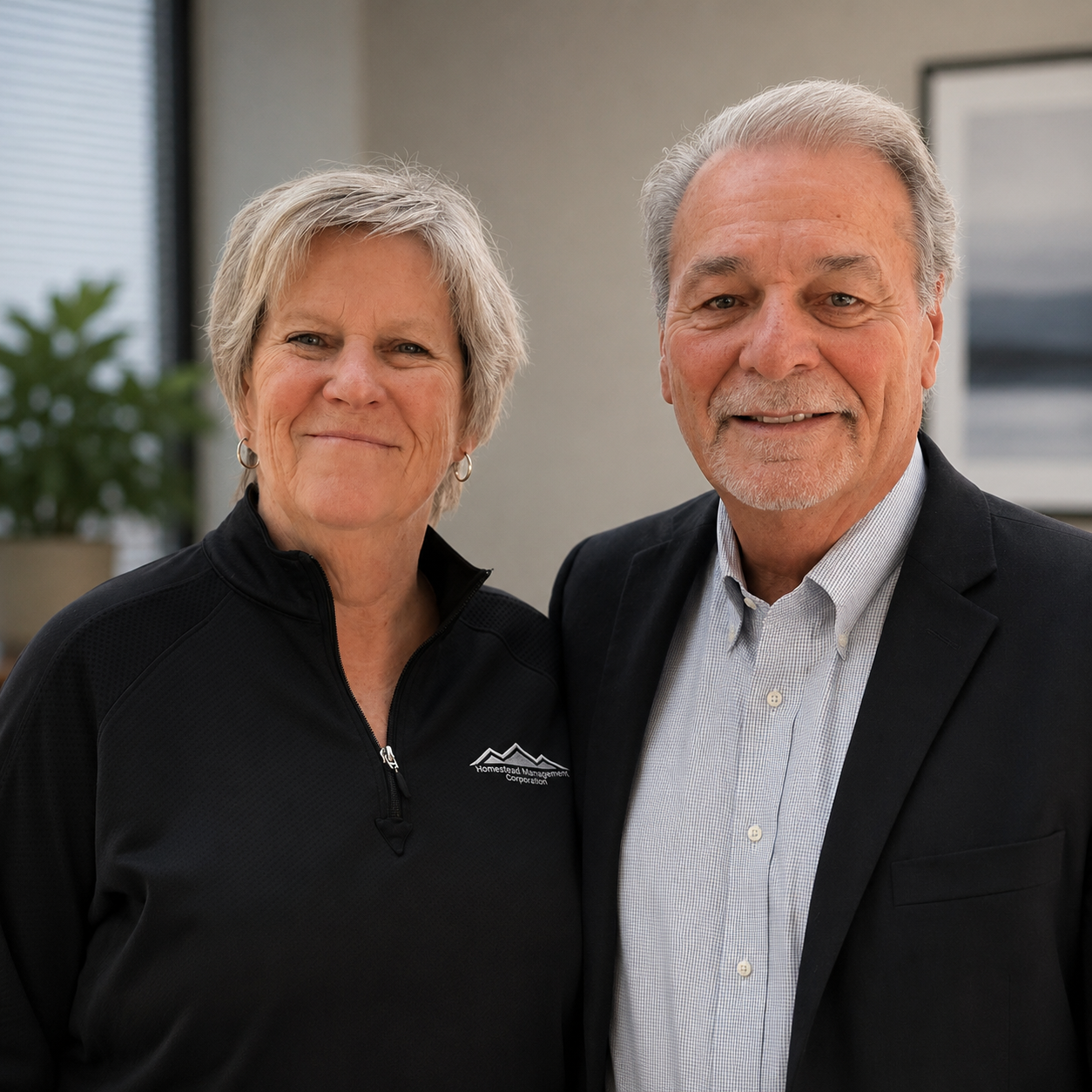 Dwight and Julie Such, founders of Homestead Management Corporation