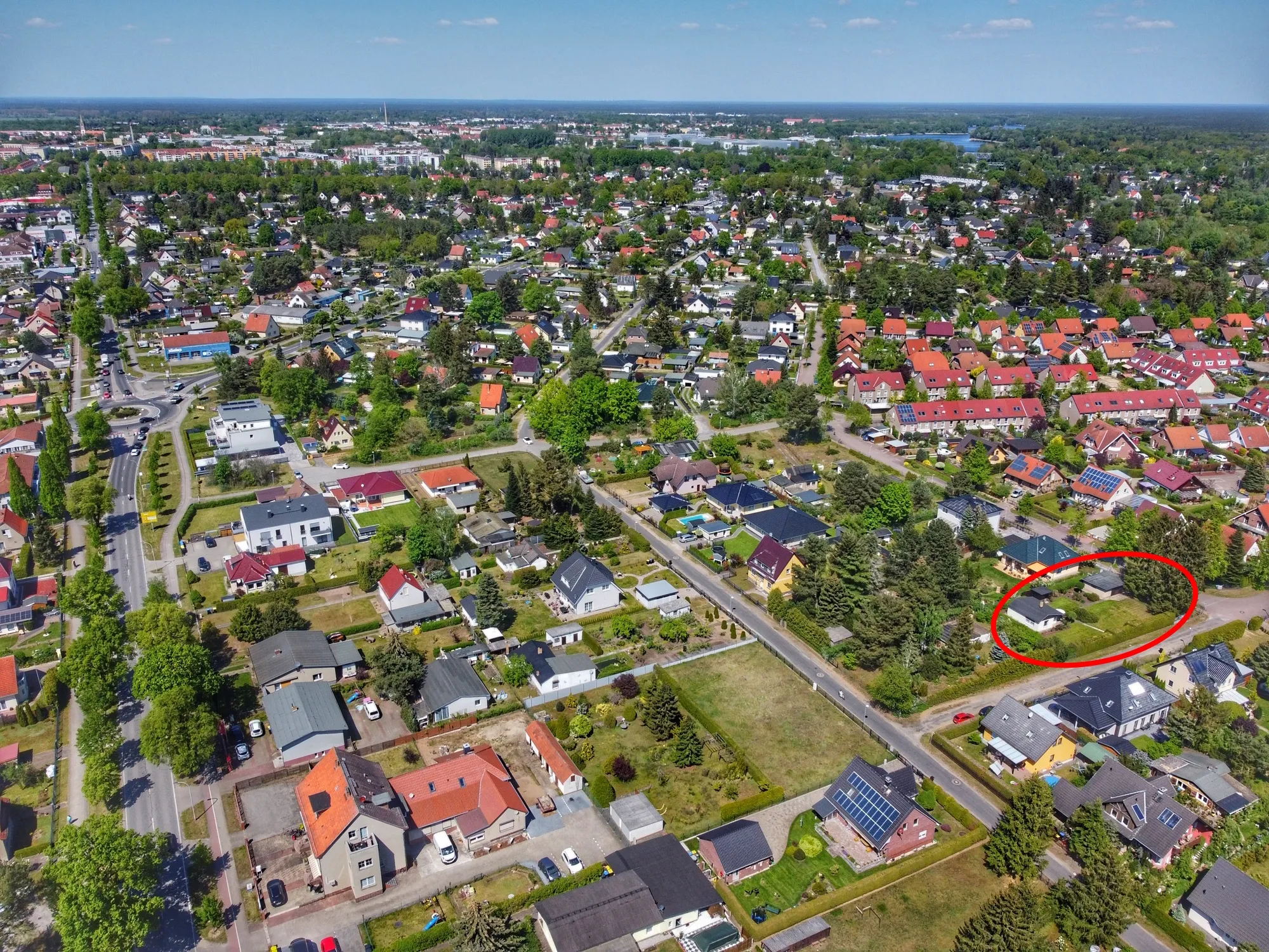 Grundstück in Oranienburg-Süd – 856 m² sonniges Eckgrundstück in exzellenter Lage – Bild 3