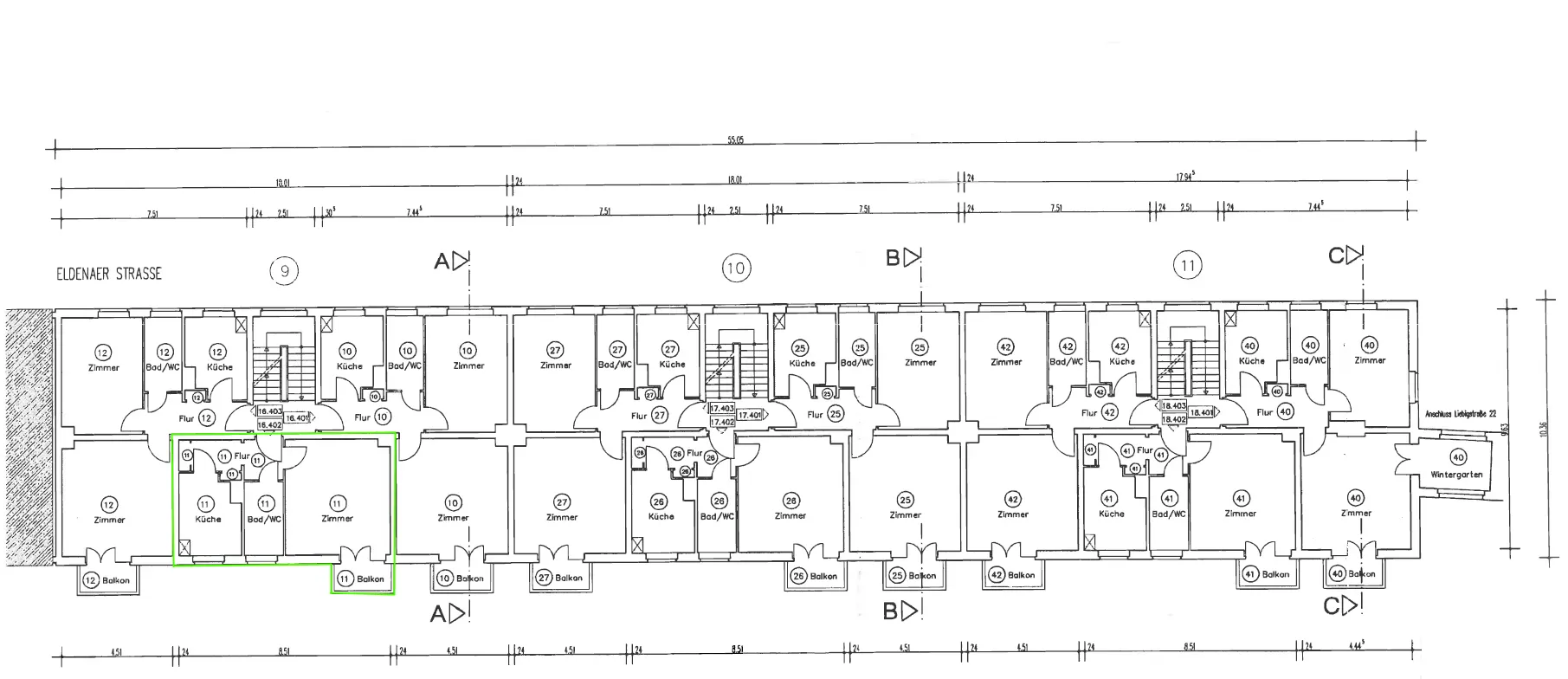 Am ehem. Viehhof im Friedrichshain: kleines Apartment mit ca. 39 m² - 1 Zimmer, Küche, Bad & Balkon – Bild 13