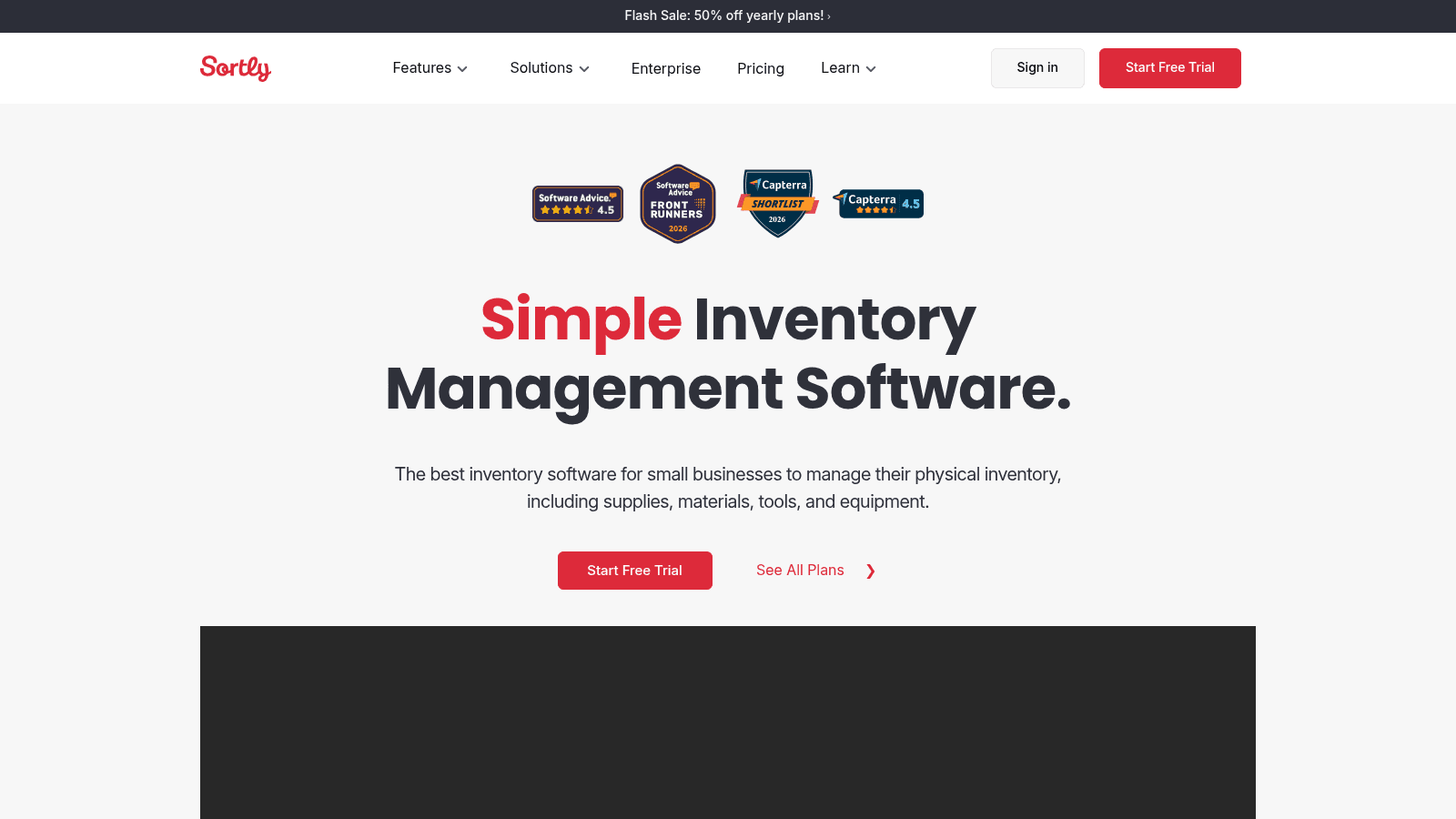 Sortly as one of the best food inventory software