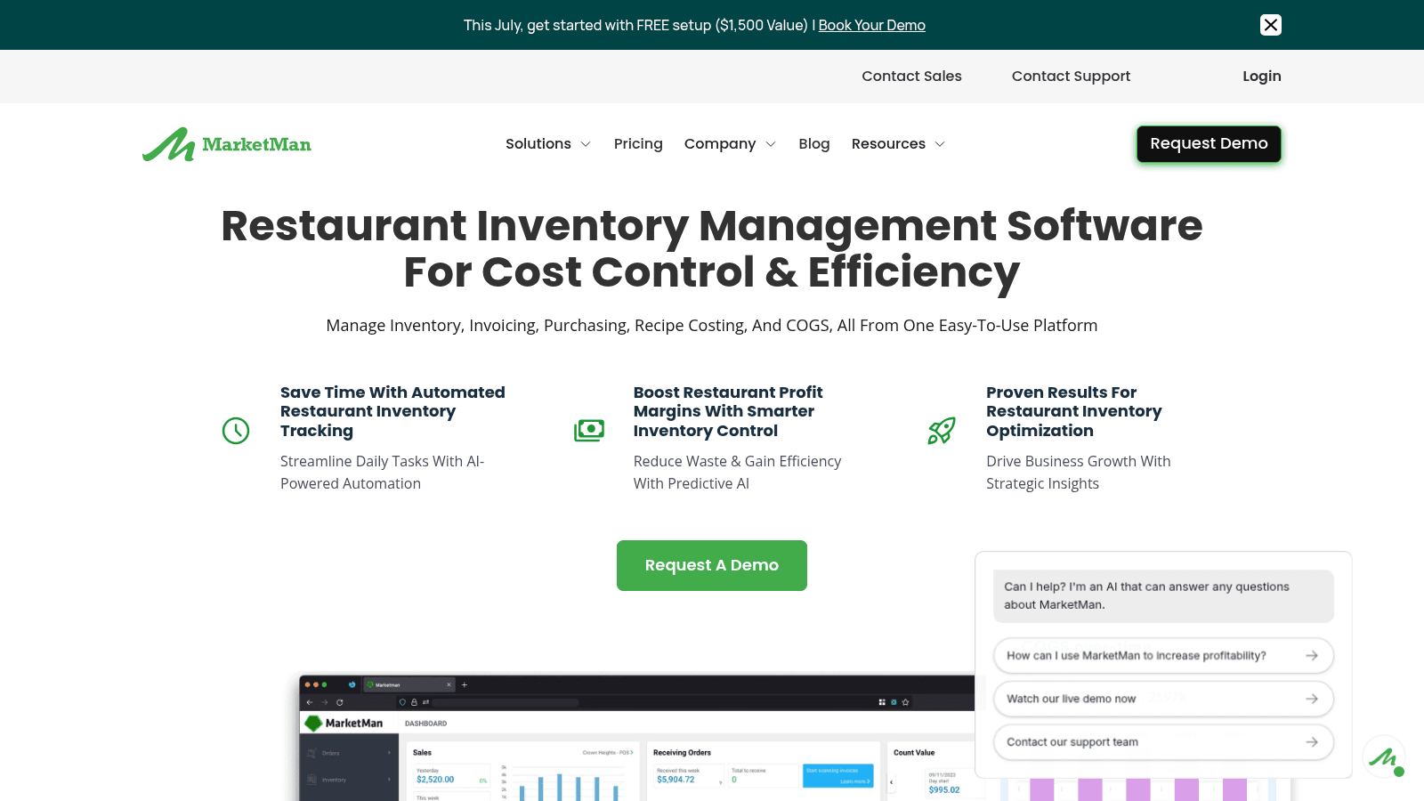 MarketMan as one of the best restaurant operations management software