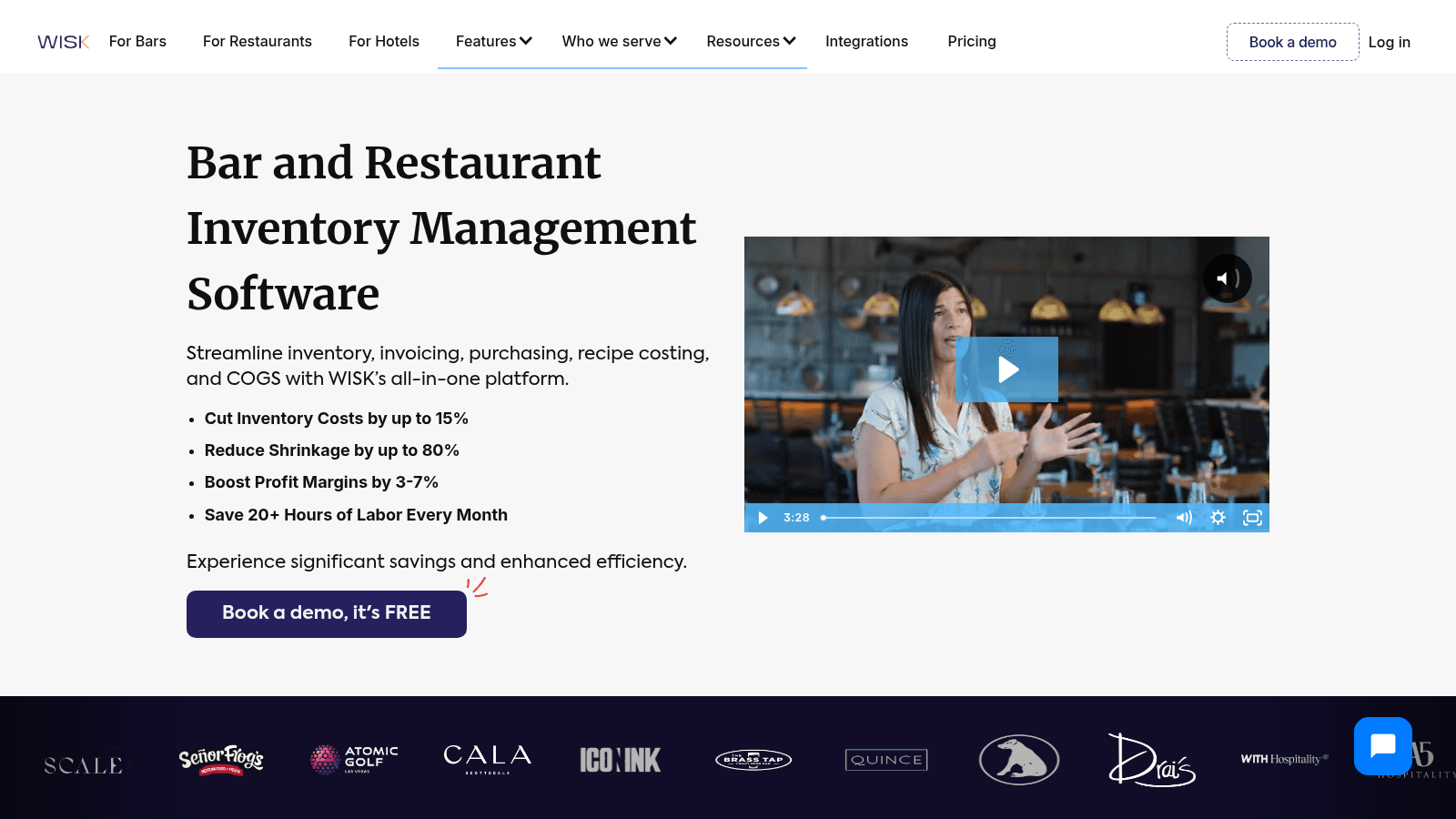 WISK as one of the best food inventory software