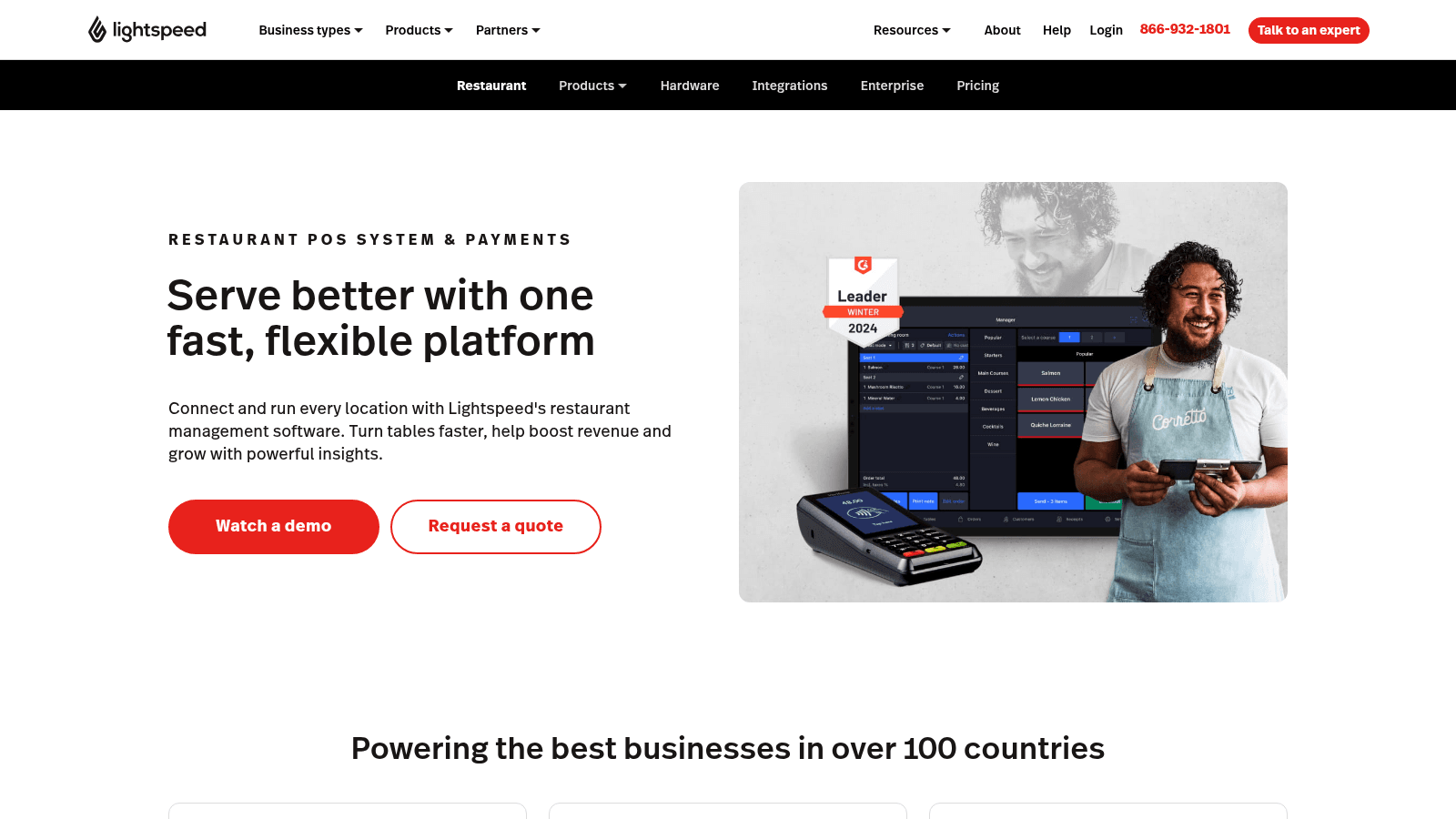 Lightspeed Restaurant as one of the best restaurant operations management software