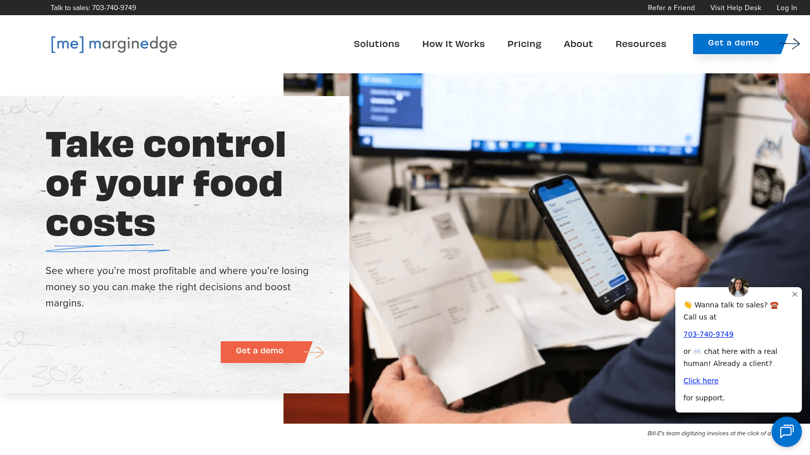 MarginEdge as one of the best food inventory software