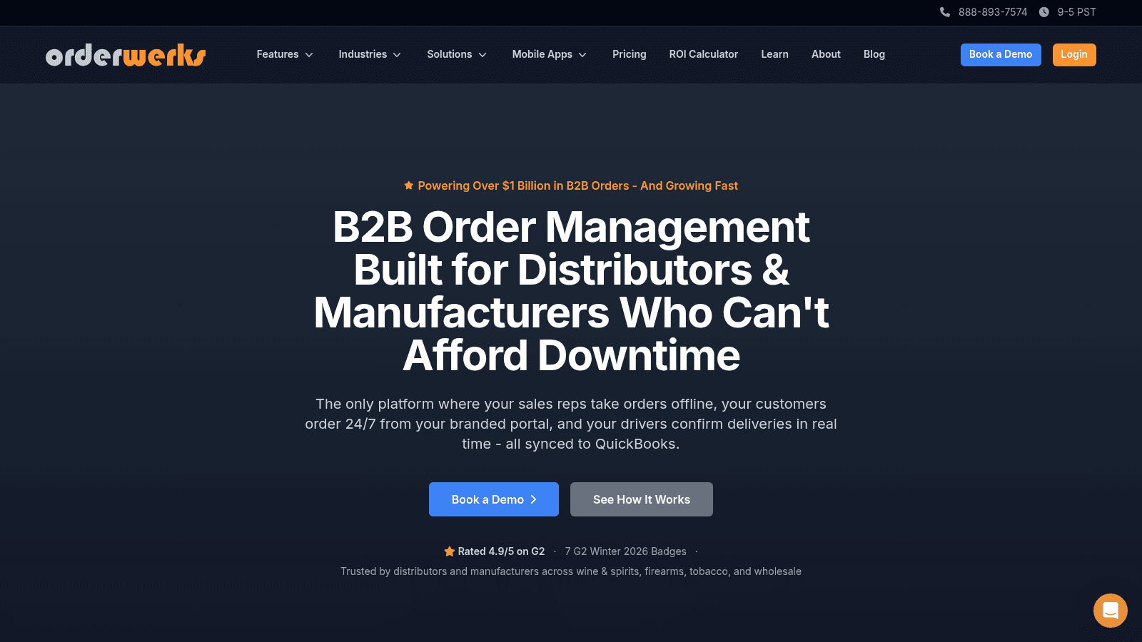 Orderwerks as one of the best order management software for distributors