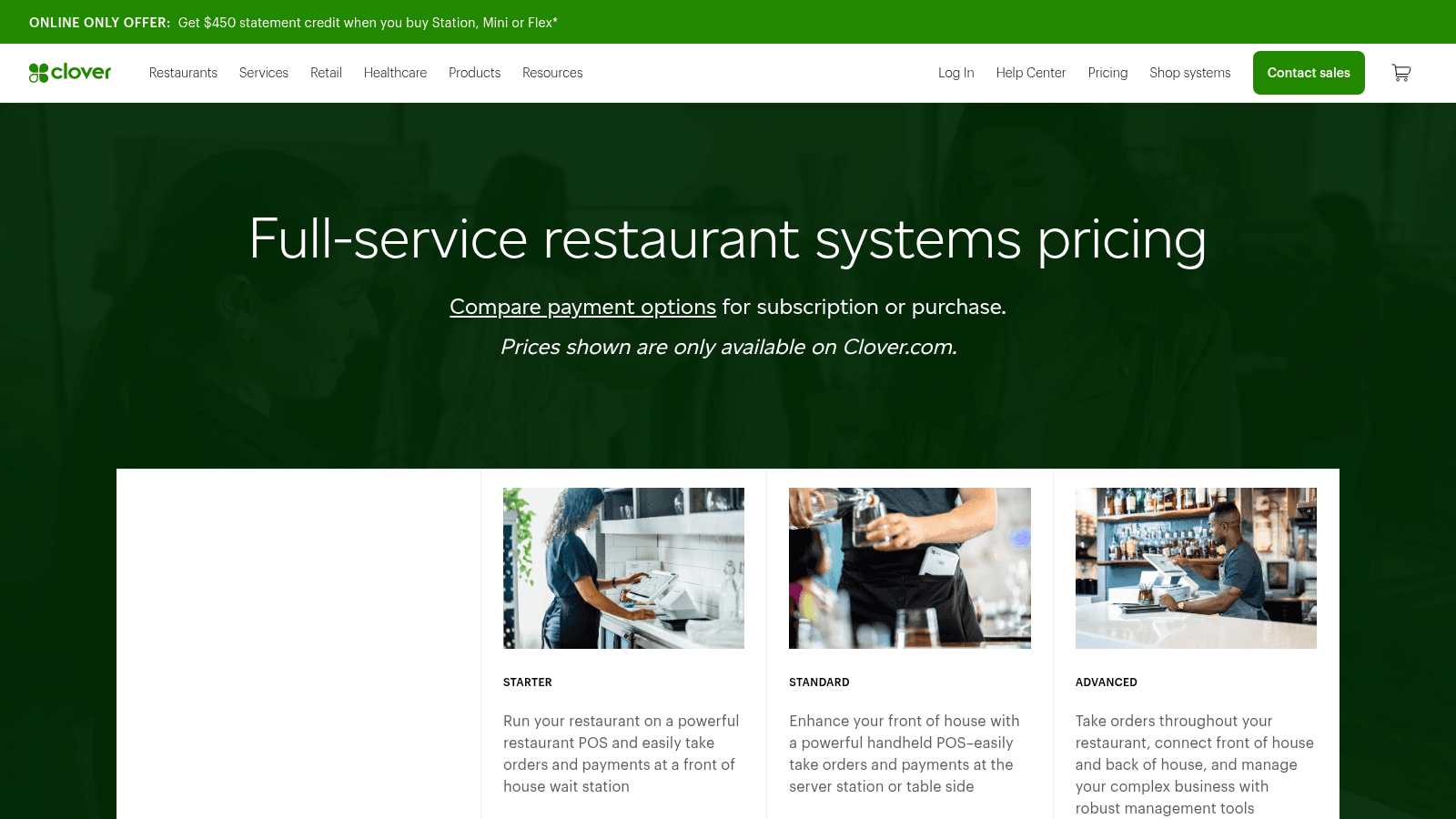 Clover as one of the best restaurant management software