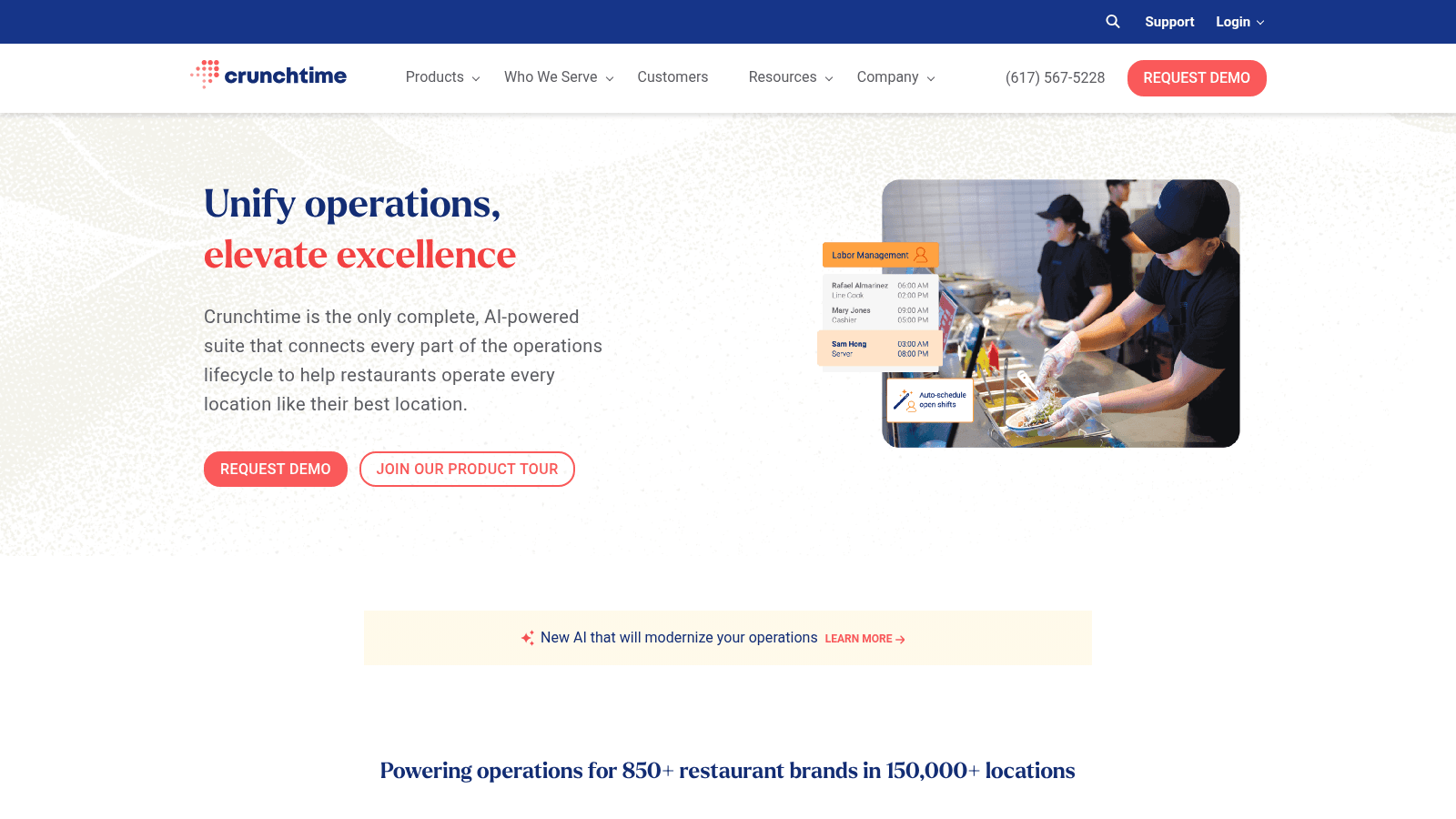 Crunchtime as one of the best restaurant automation software
