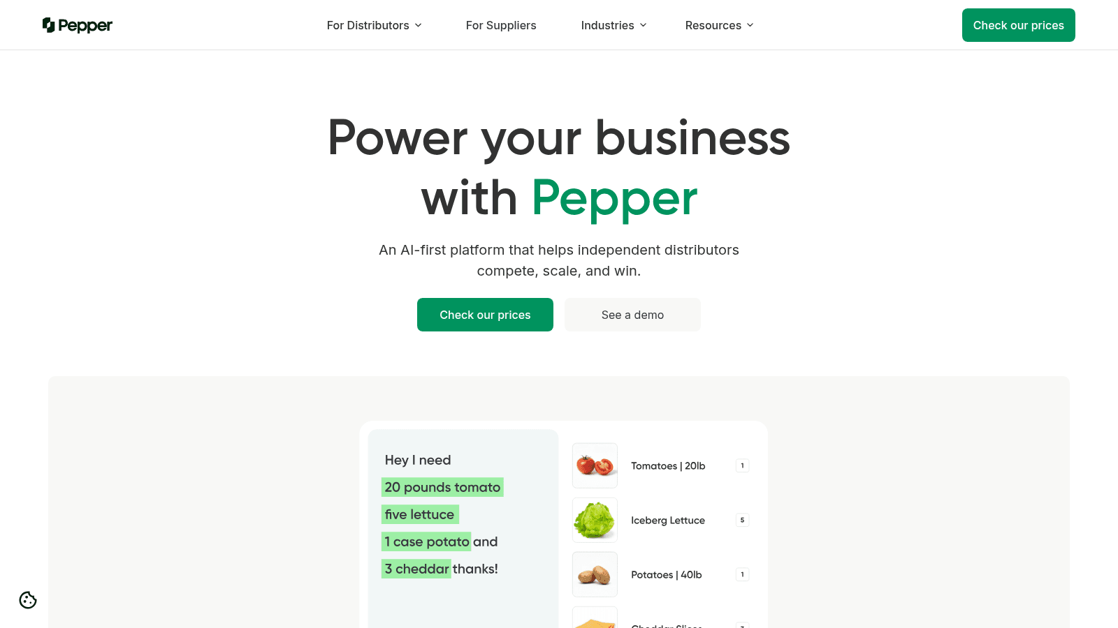 Pepper as one of the best restaurant procurement software
