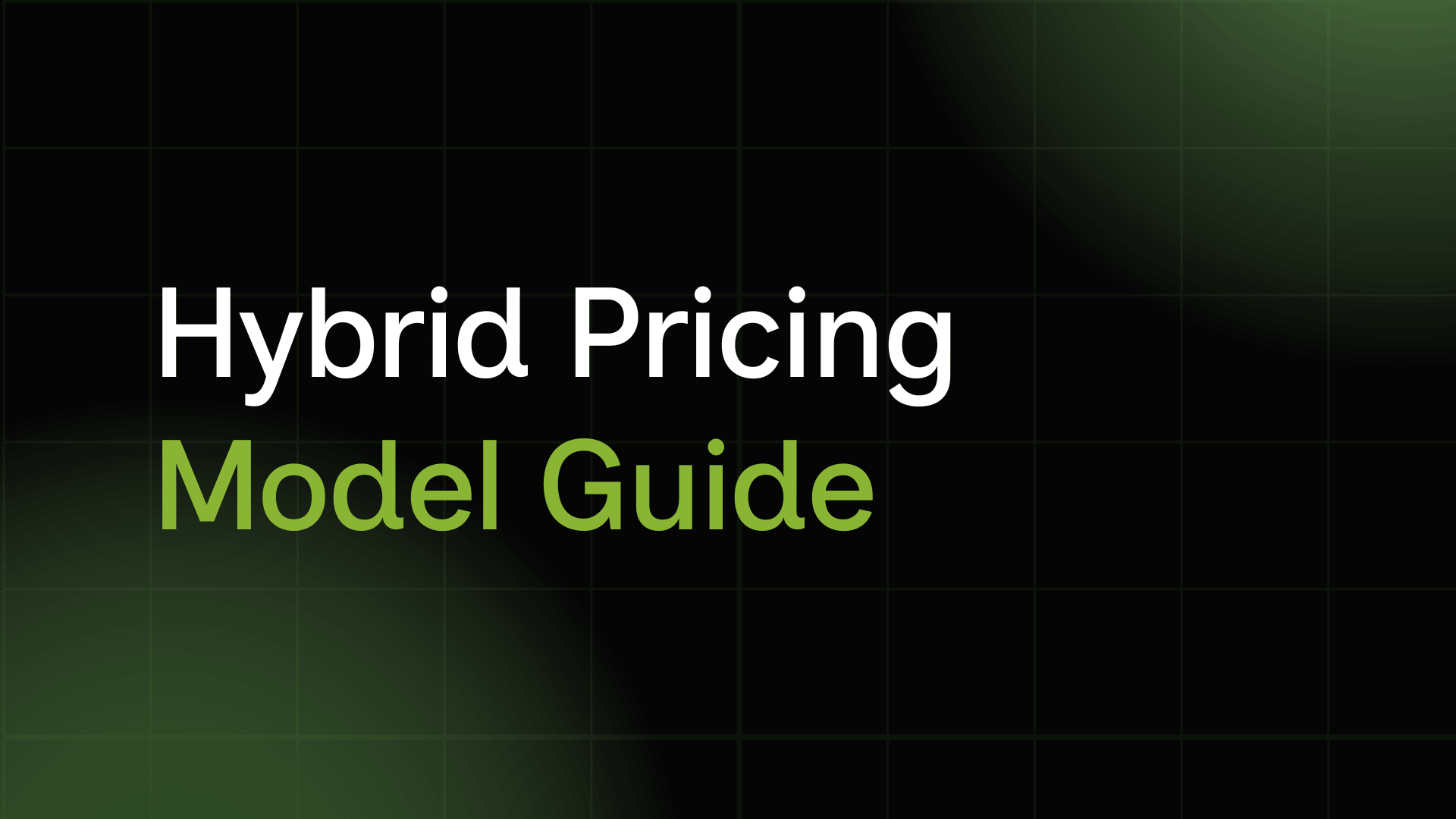 Hybrid Pricing Model Guide: The AI Infrastructure Problem