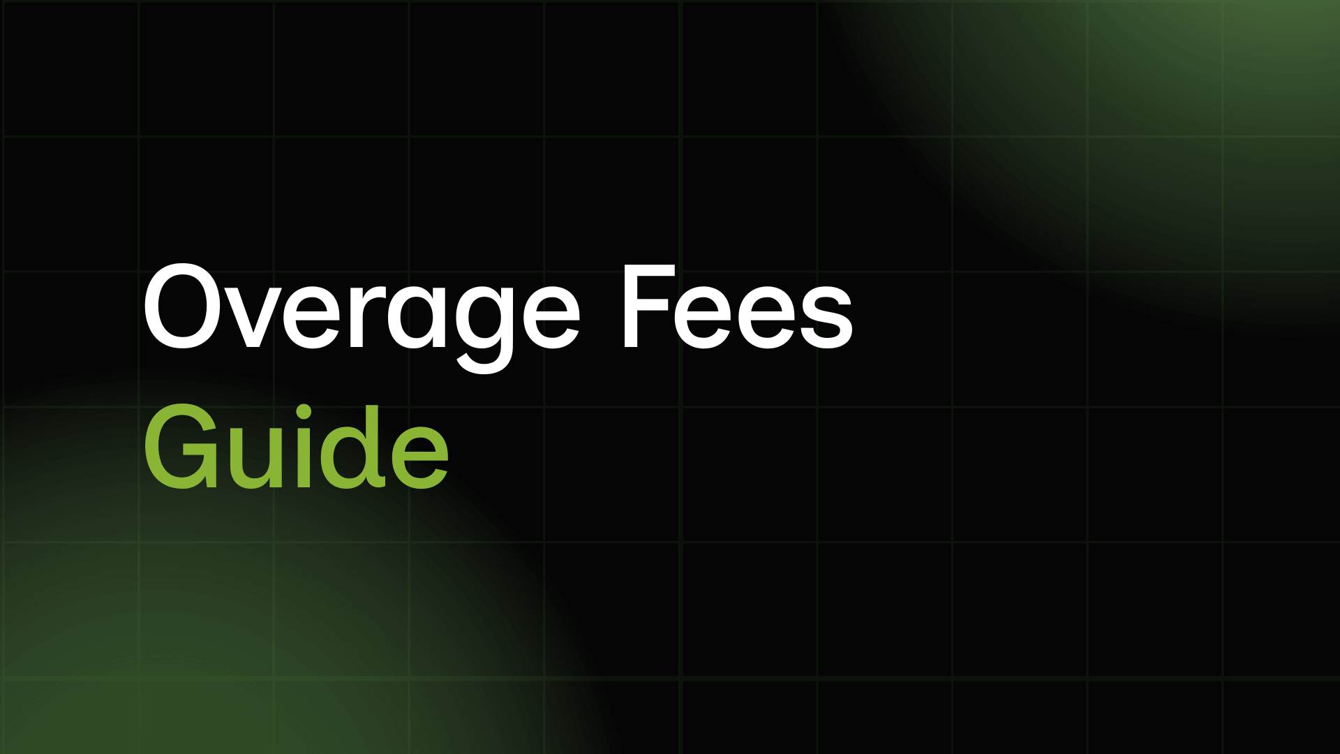 Overage Fees Guide: Pricing Models and Enforcement