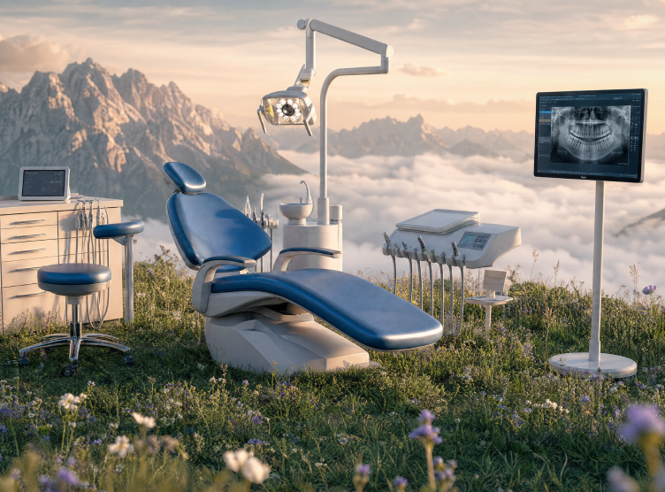 Dental operatory on a mountain at sunrise