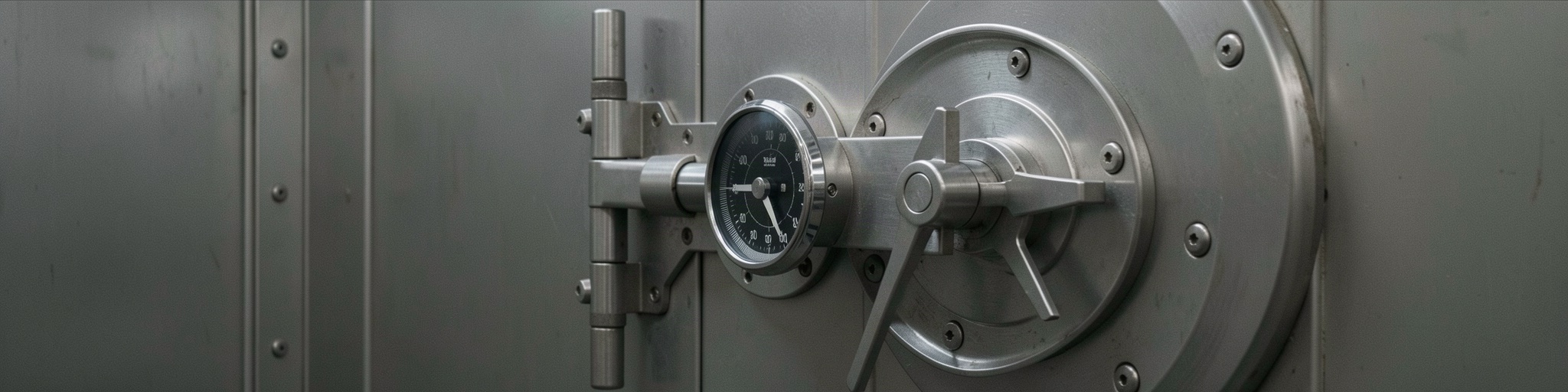 Overlapping riveted steel plates forming an interlocking protective surface