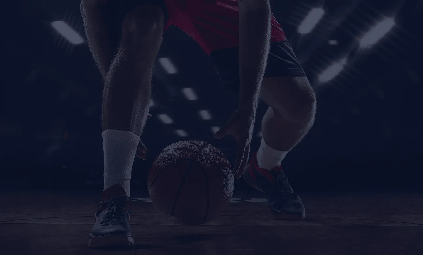 basketball player dribbling ball