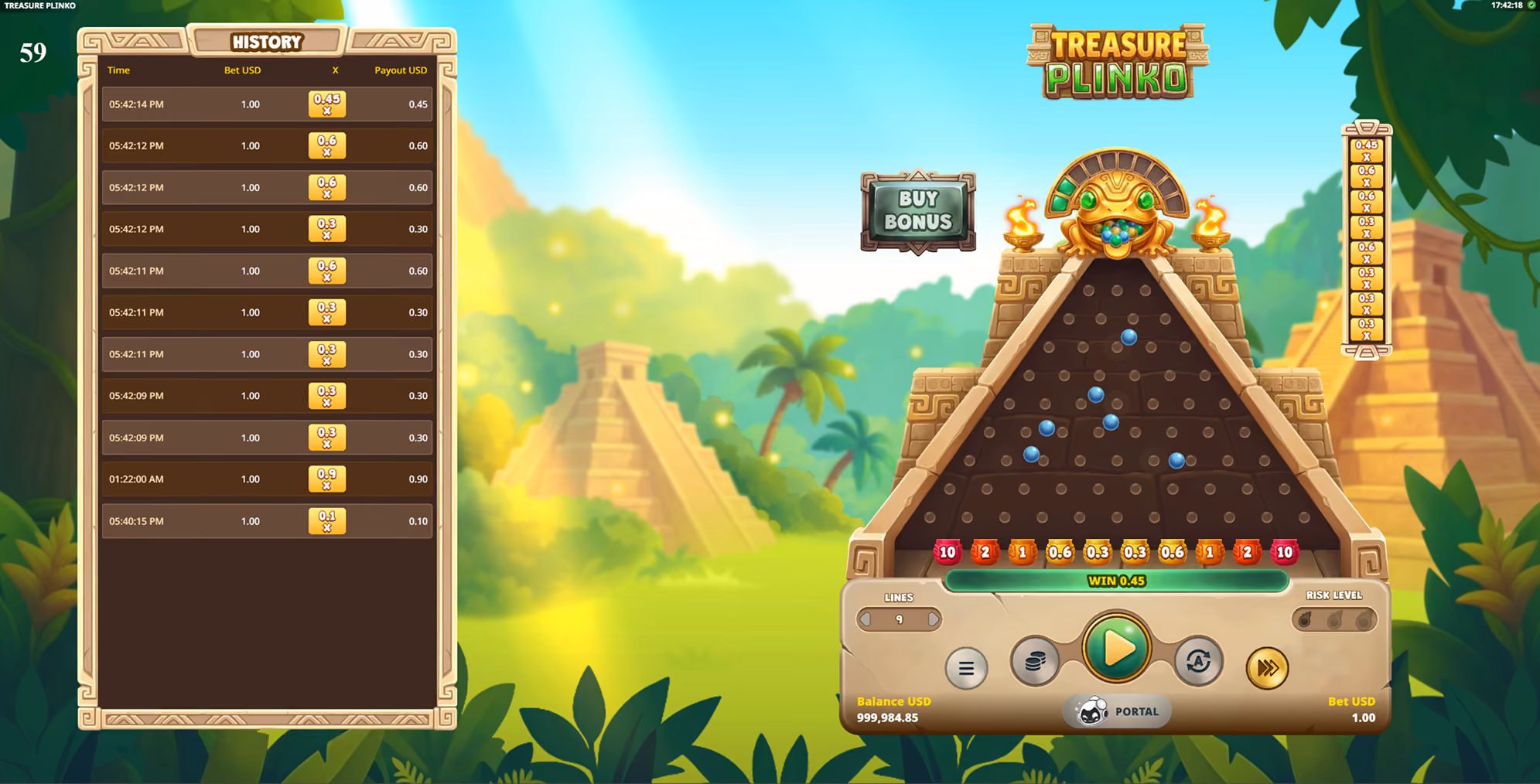 Treasure Plinko