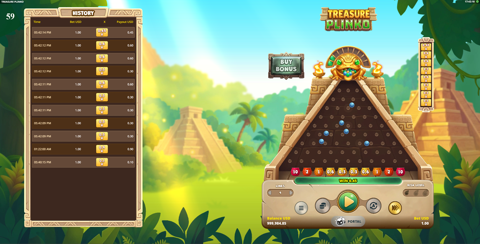 Treasure Plinko