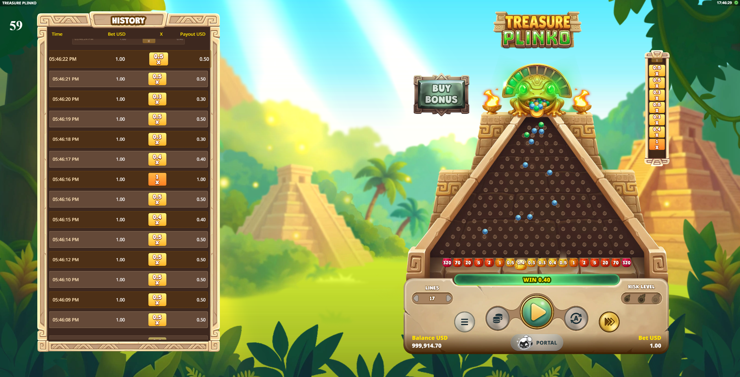 Treasure Plinko