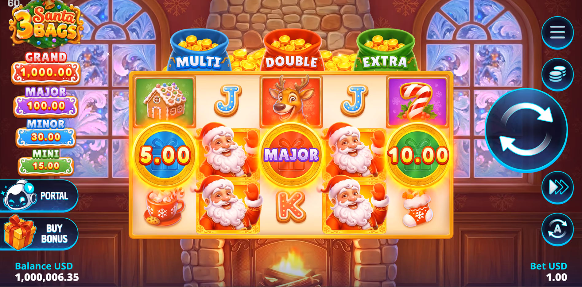 3 Santa Bags