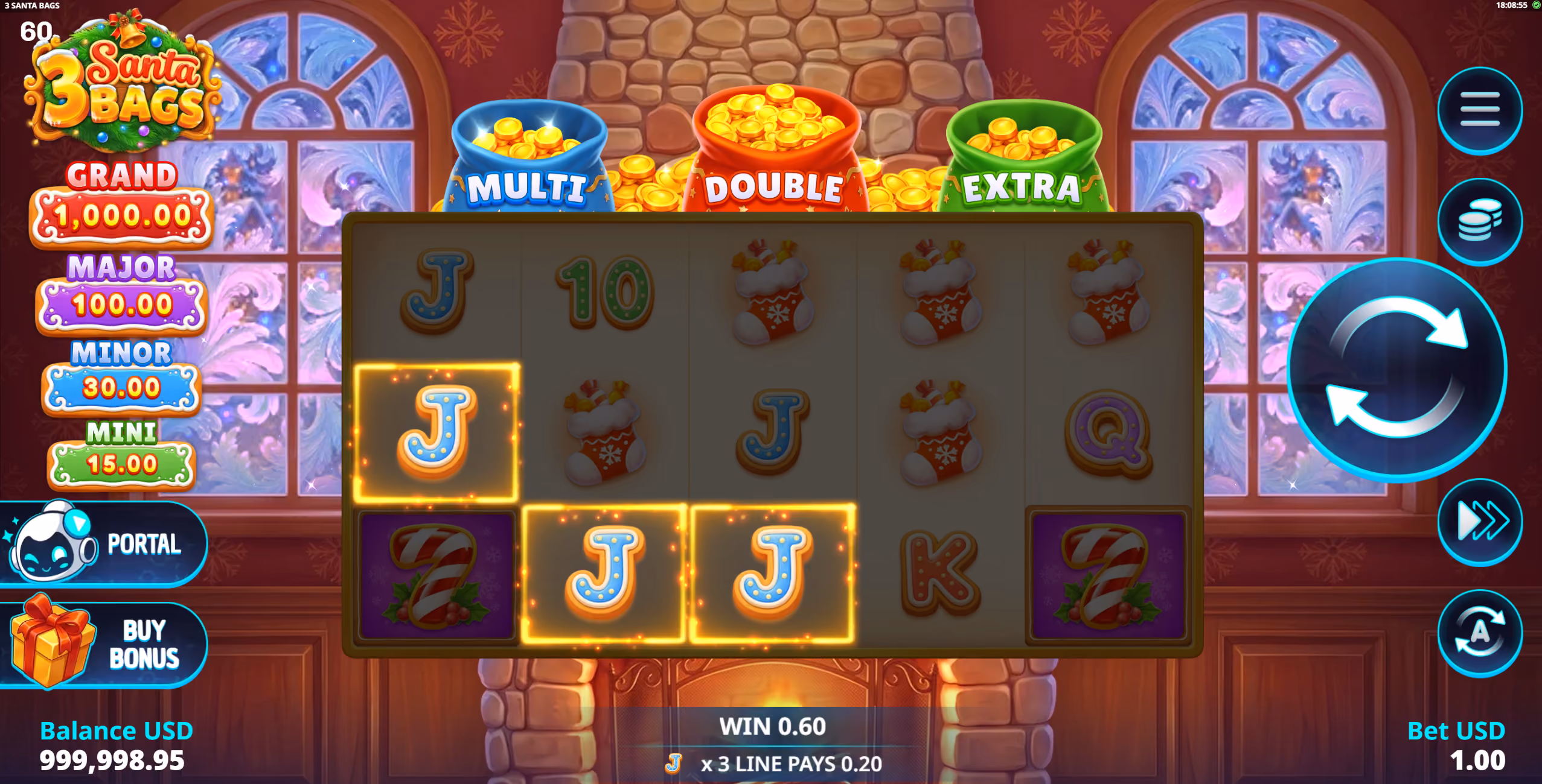 3 Santa Bags
