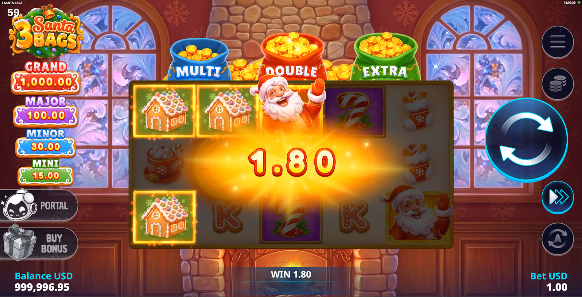 3 Santa Bags
