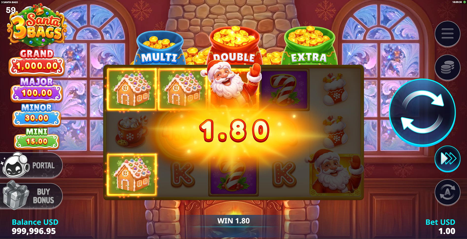 3 Santa Bags