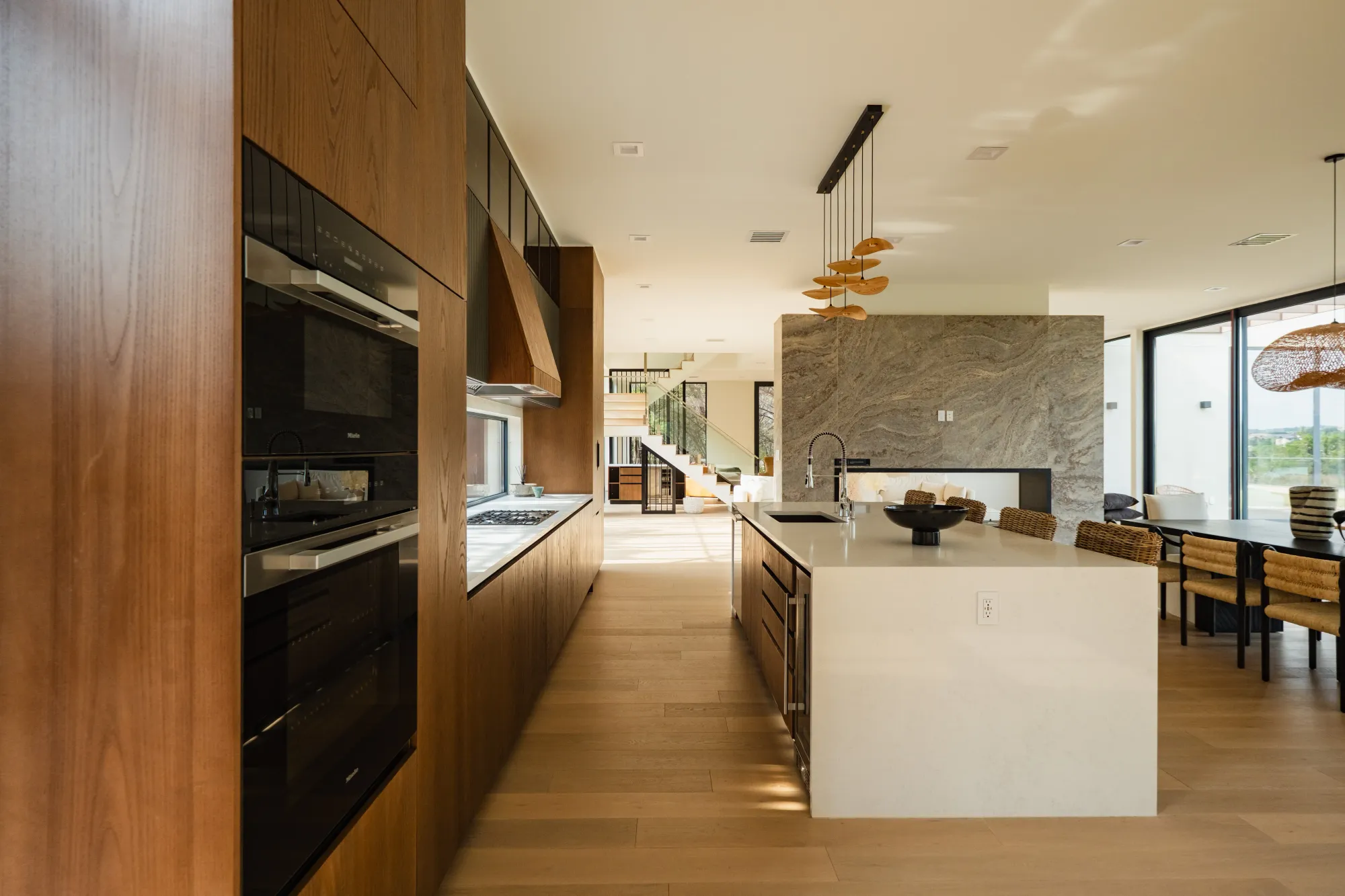 Art Village custom home on a sloped lot in Austin, TX