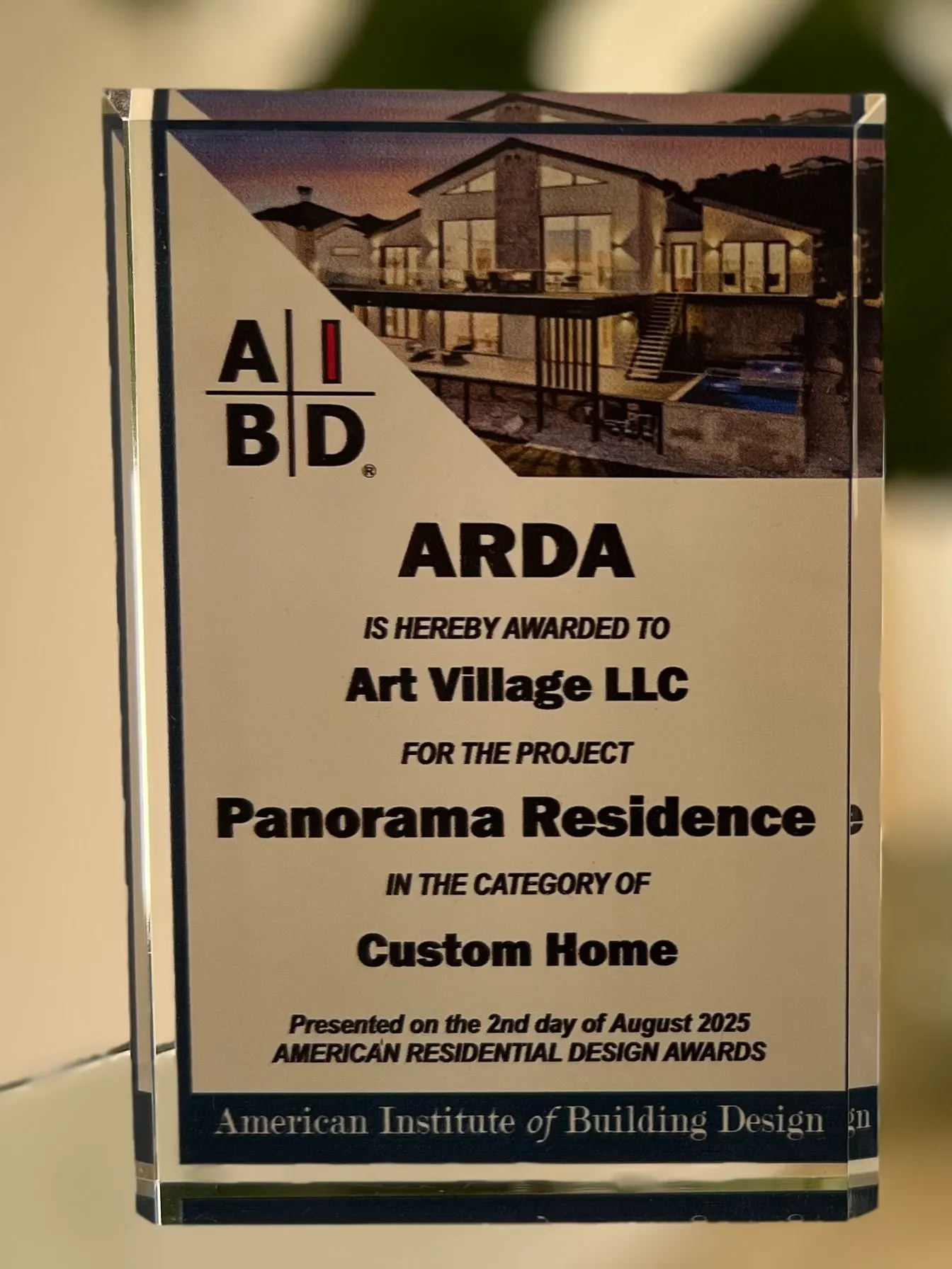ARDA Custom Home Award by AIBD: Panorama Residence