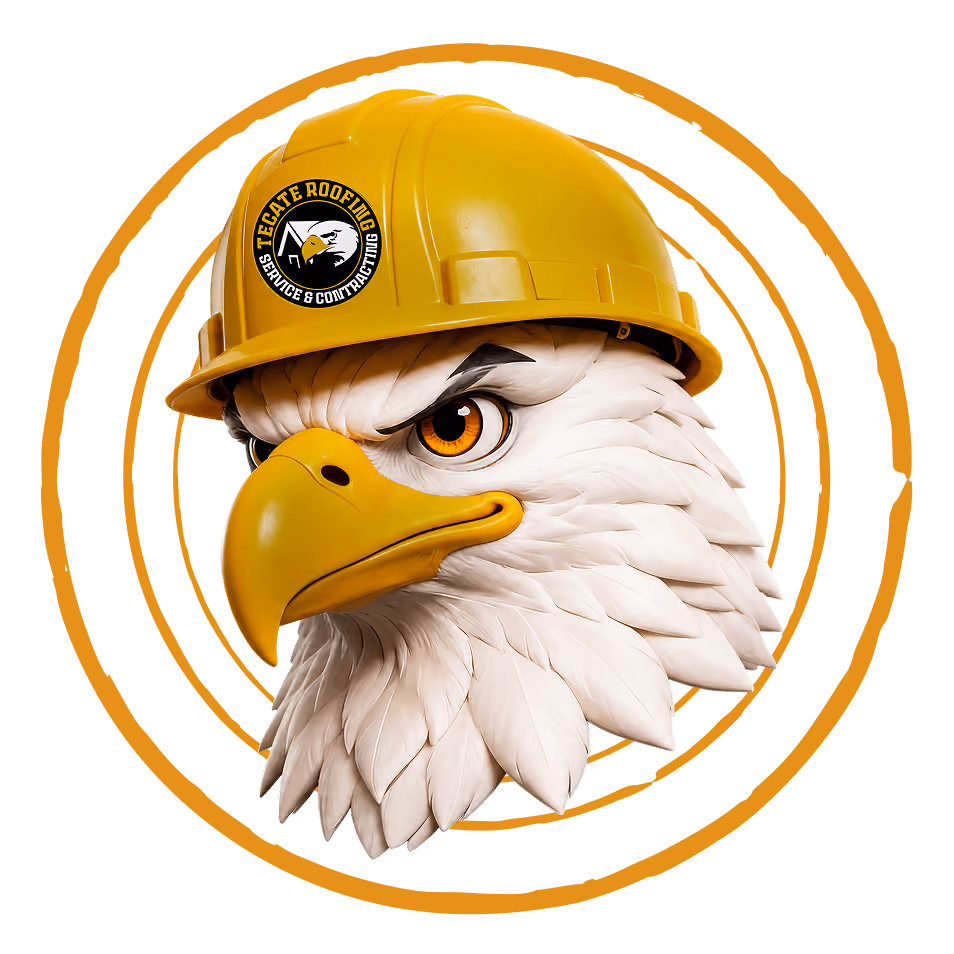 Tecate Roofing mascot illustration.