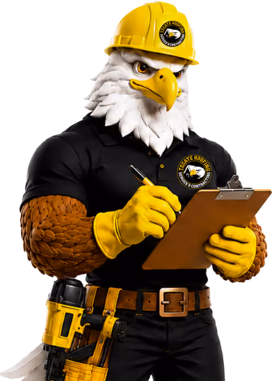 Eagle graphic representing professional roof repair services.
