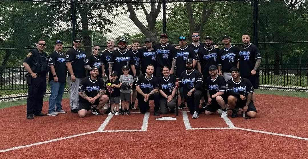 Harrison PBA Local 22 officers softball team photo