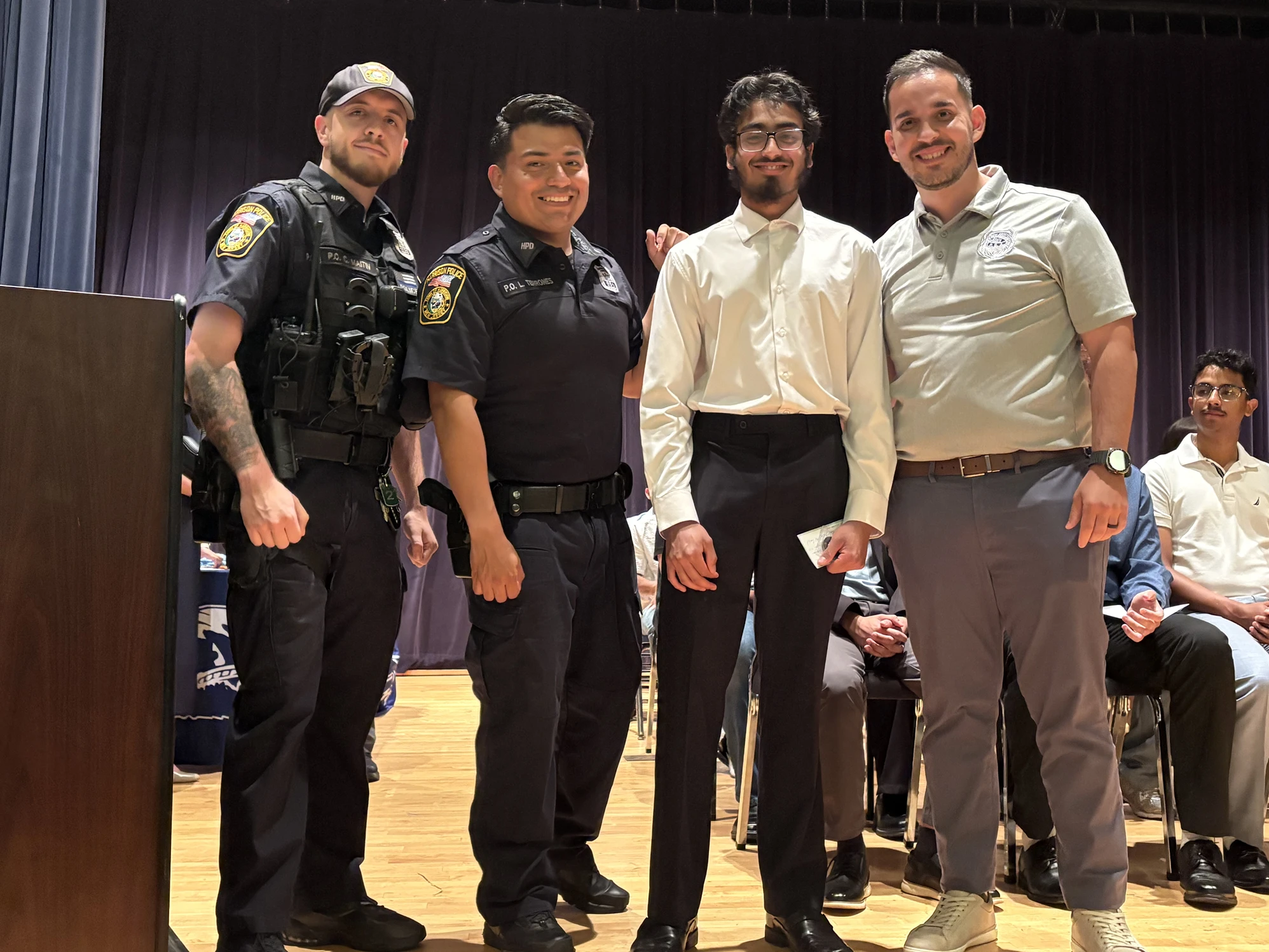 Harrison PBA Local 22 high school scholarship recipient