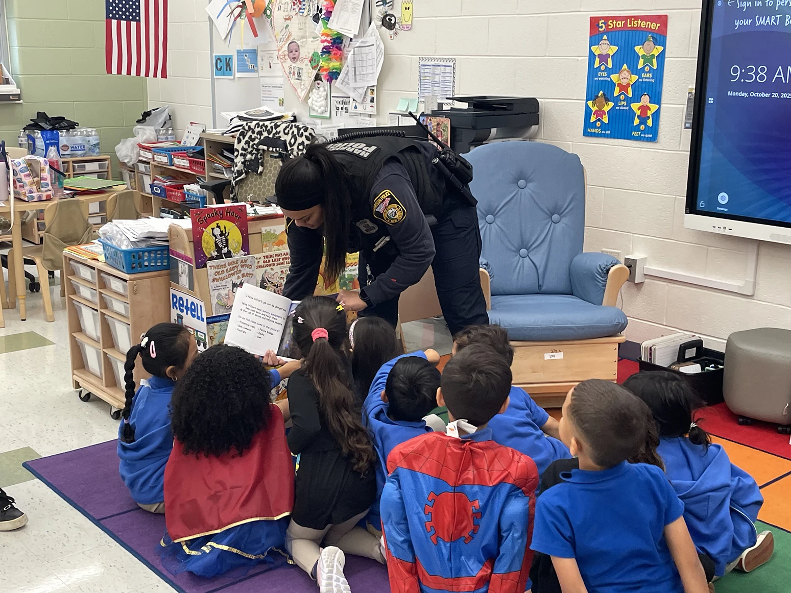 Harrison PBA Local 22 officers engaging with the community