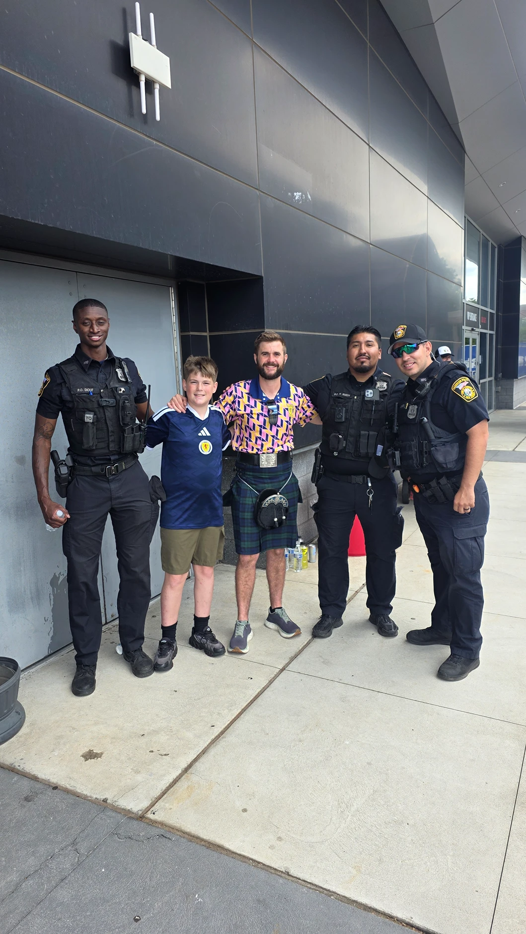 Harrison PBA Local 22 officers engaging with the community