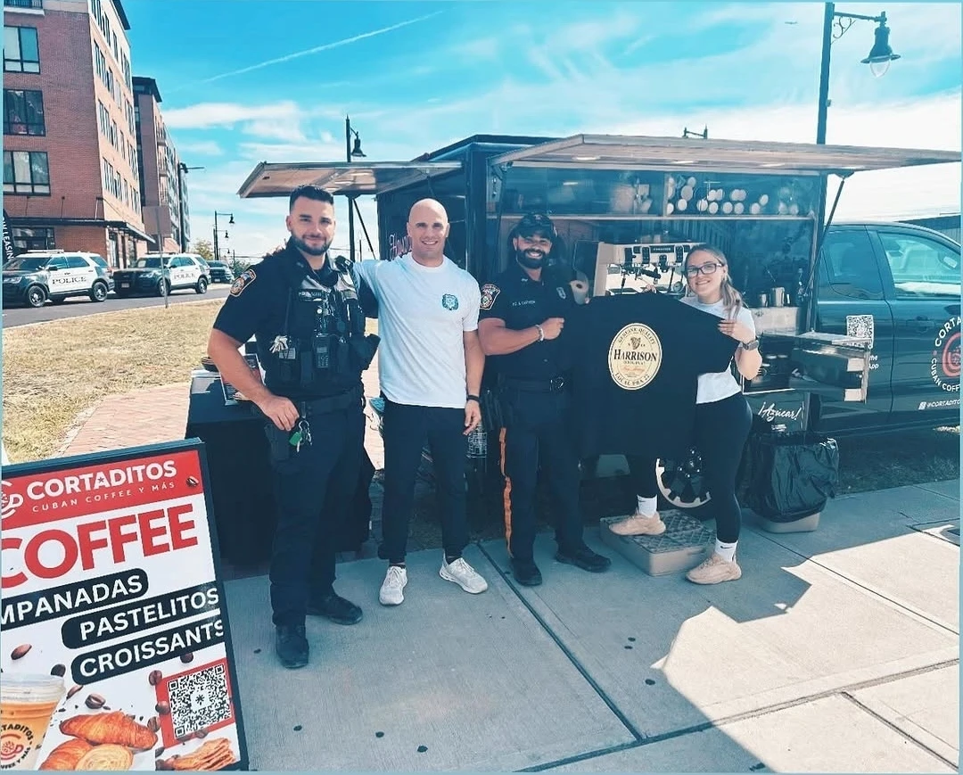 Harrison PBA Local 22 officers engaging with the community