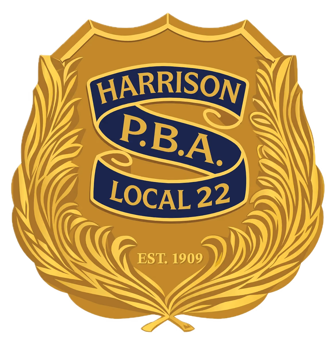Harrison PBA Local 22 badge logo