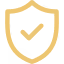 Shield icon with an envelope symbol in the center, representing email security or secure messaging.