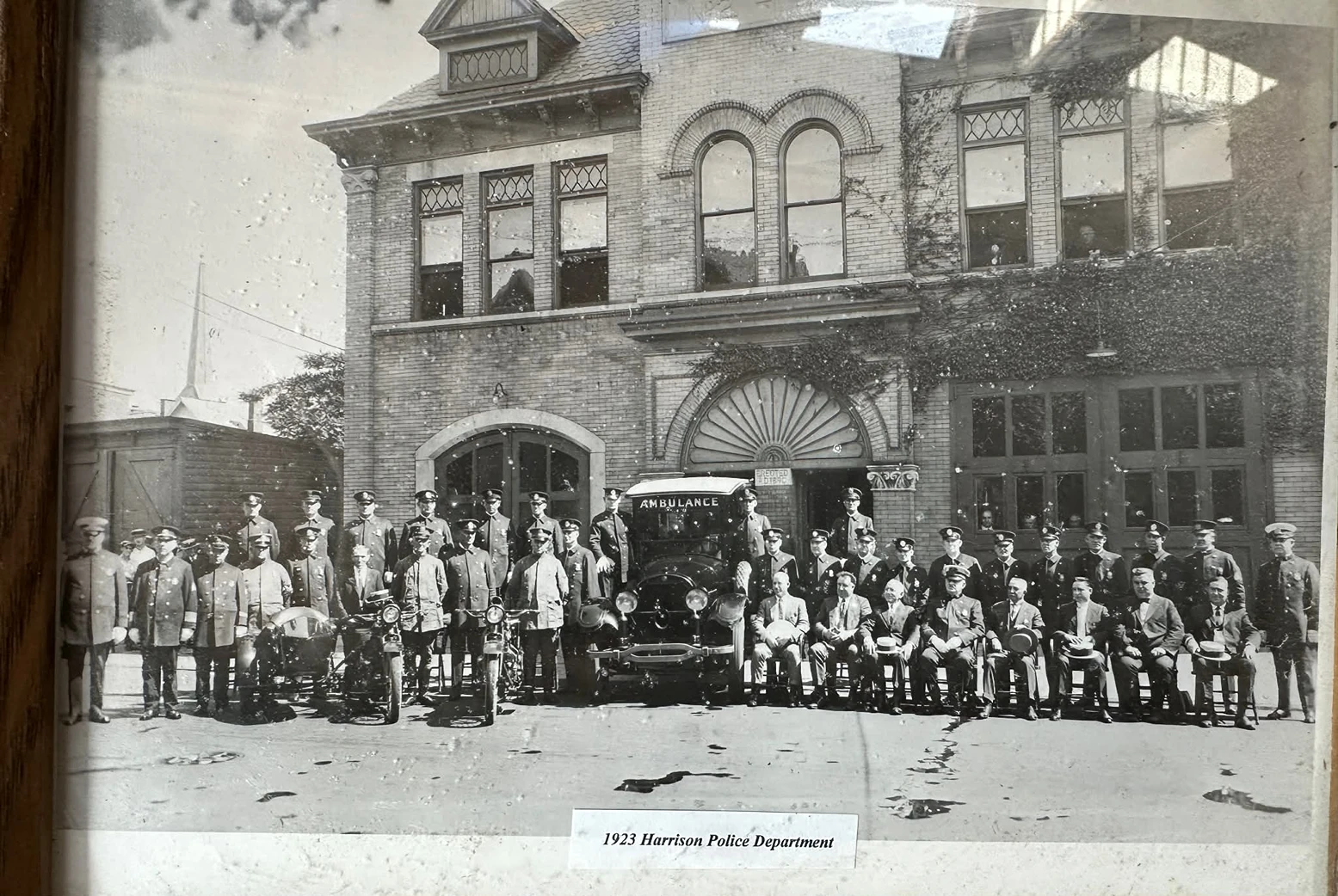 Historical photo of the Harrison Police Department, 1923.