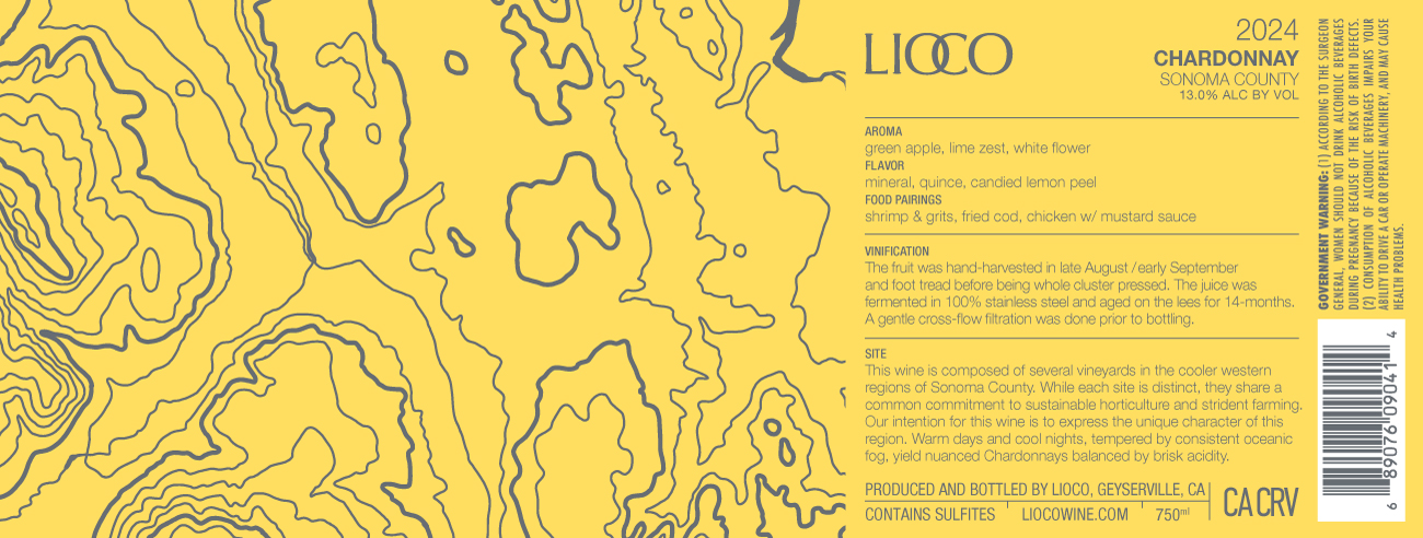 2024 Chardonnay – SoCo, Sonoma County