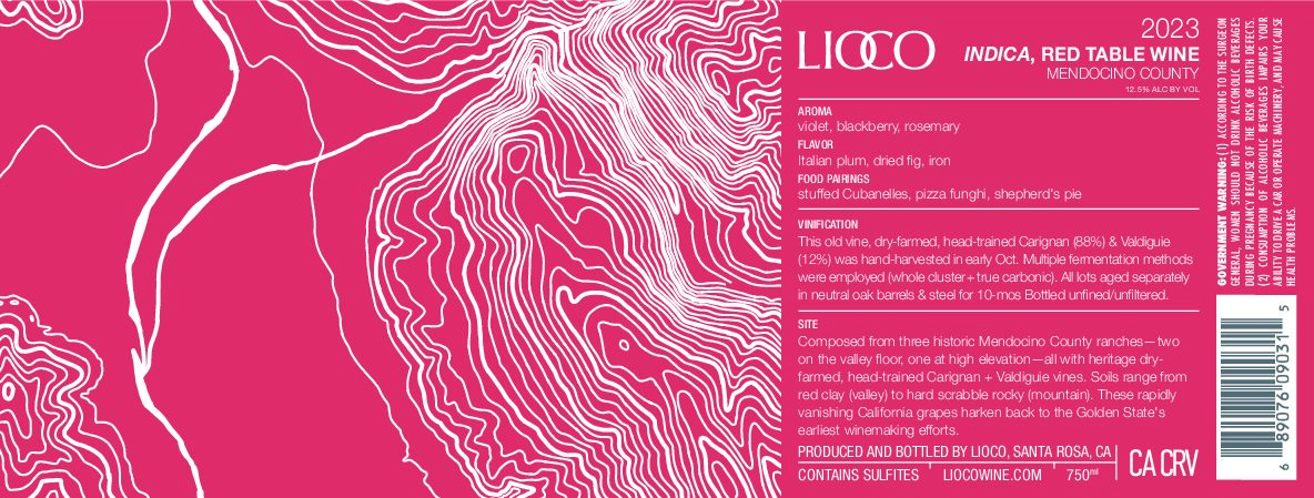 2023 Indica, Mendocino Red Table Wine