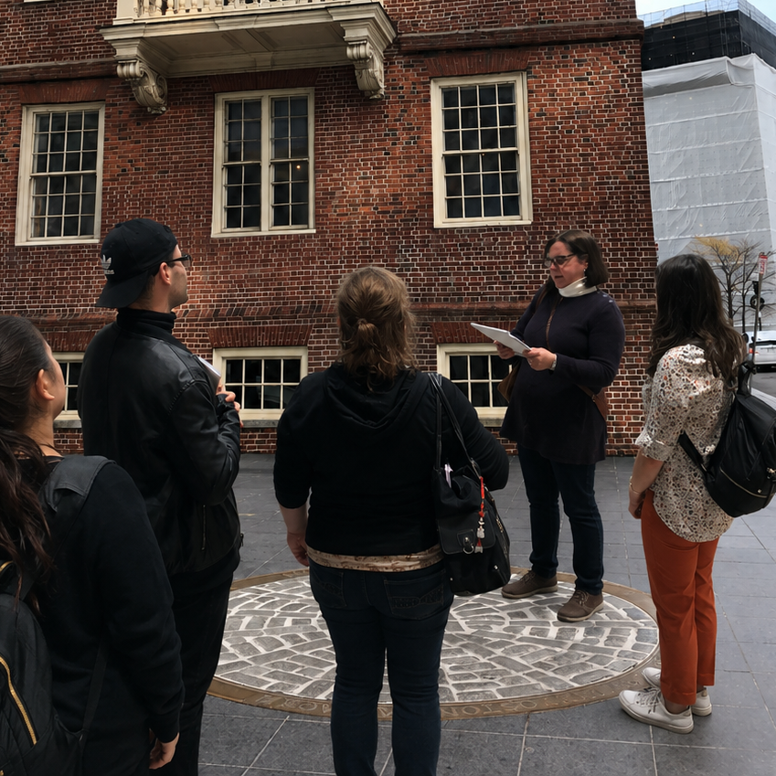 Historic Boston street and architectural landmarks