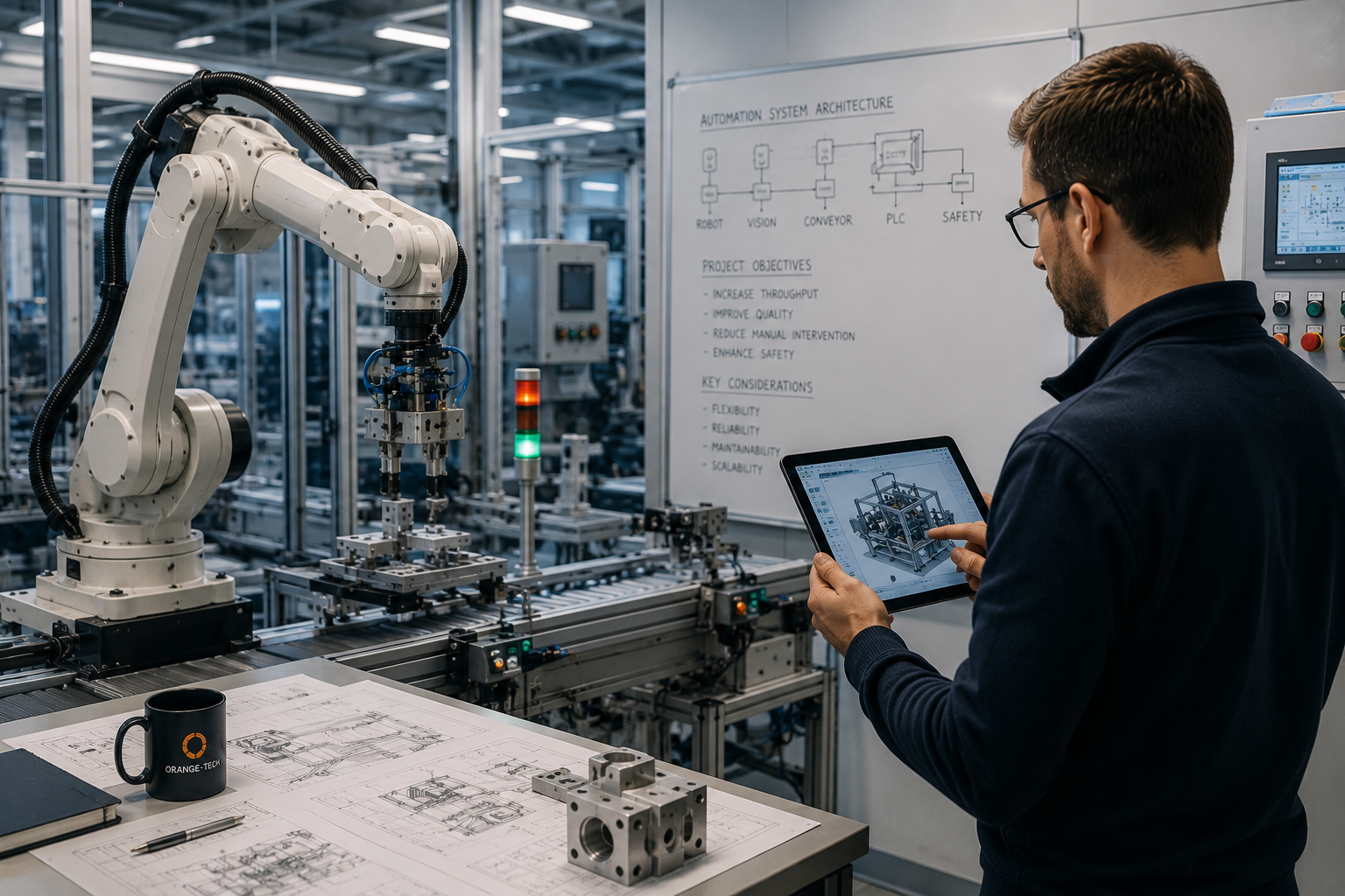 image of robotic arm in action (for ai robotics and automation)